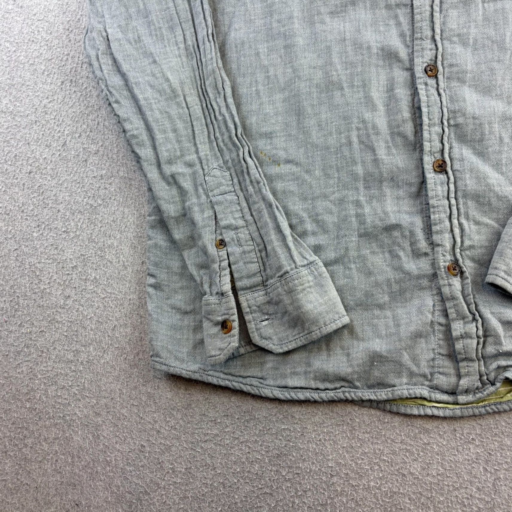 Oakley Oakley Shirt Mens L Gray Chambray Long Sleeve Button Up Contrast Pocket Size US L / EU 52-54 / 3 - 5 Thumbnail