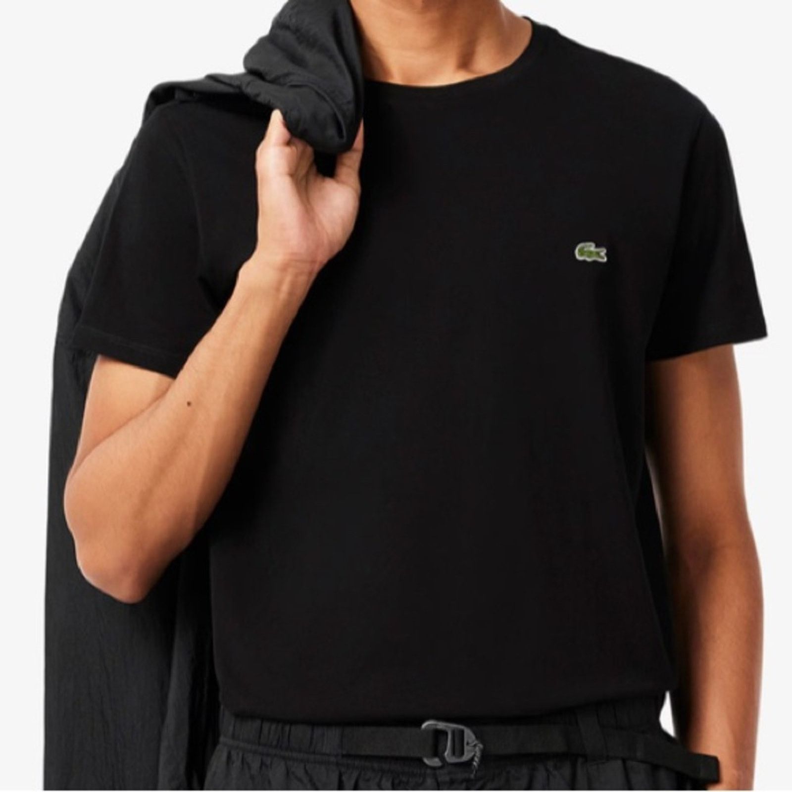 Lacoste Lacoste $60 Black Men's Pima Cotton T-Shirt Small EUC Size US S / EU 44-46 / 1 - 7 Thumbnail