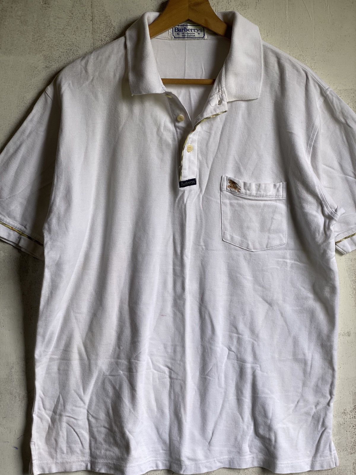 Burberry Burberrys Polo Tee Single Pocket Size US XL / EU 56 / 4 - 4 Thumbnail