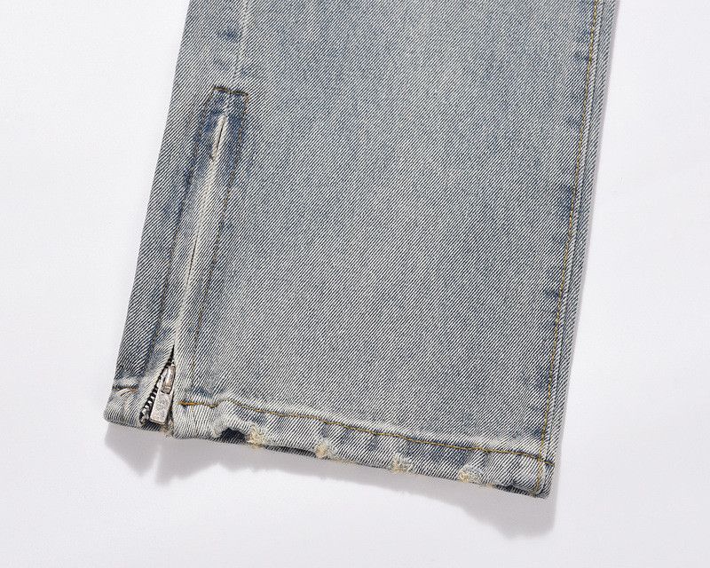 Japanese Brand × Vintage High street washed distressed zipper cargo jeans y2k Size US 32 / EU 48 - 5 Thumbnail