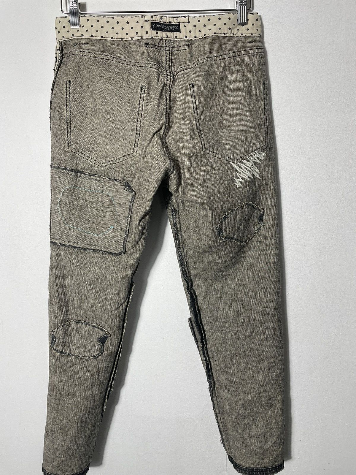Japanese Brand Candy Stripper Art Design Jeans Rare Size US 29 - 11 Thumbnail