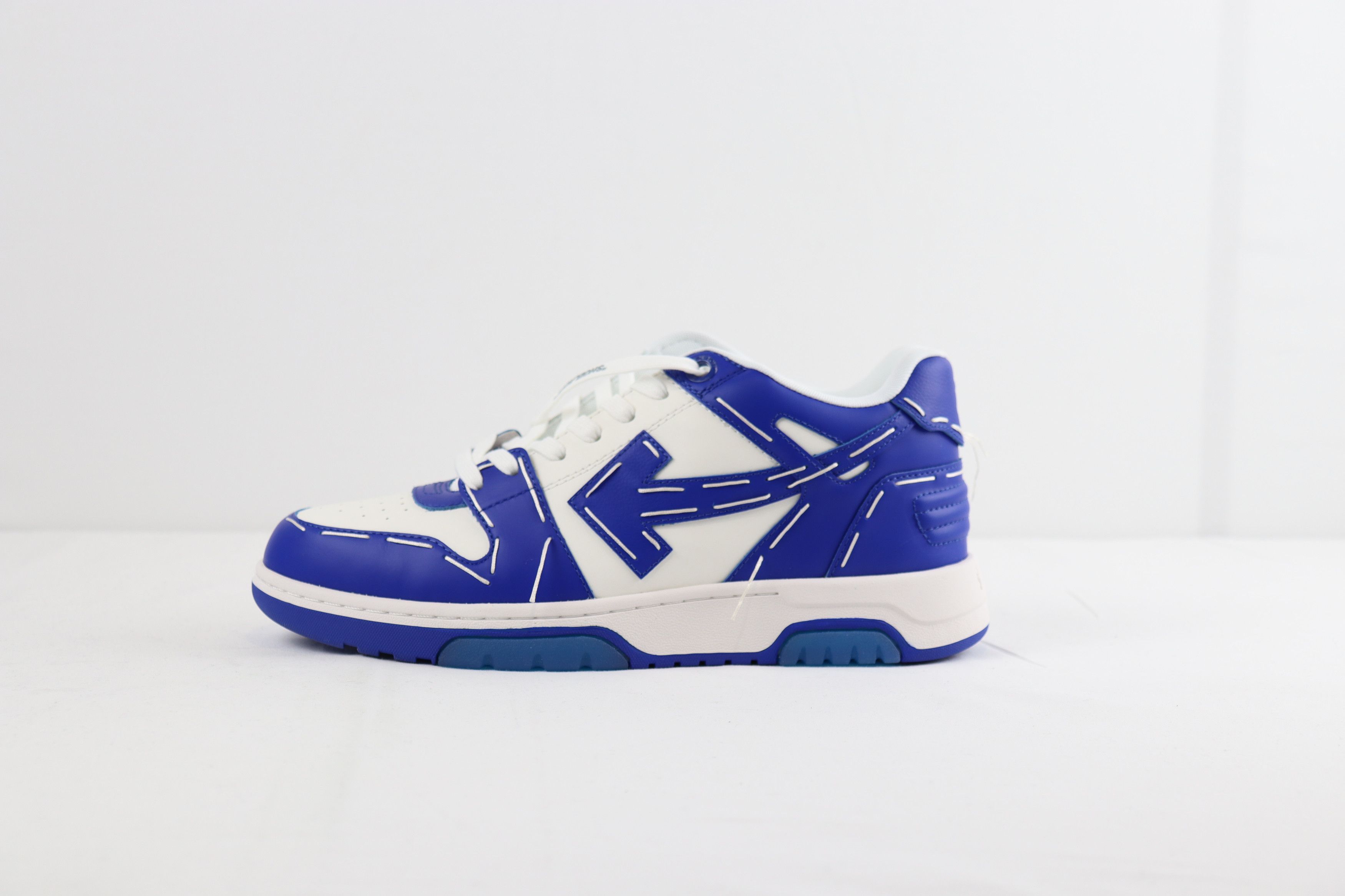 Off-White o1rshd Out of Office Sartorial Stitch Sneakers Blue / White Size US 13 / EU 46 - 2 Thumbnail