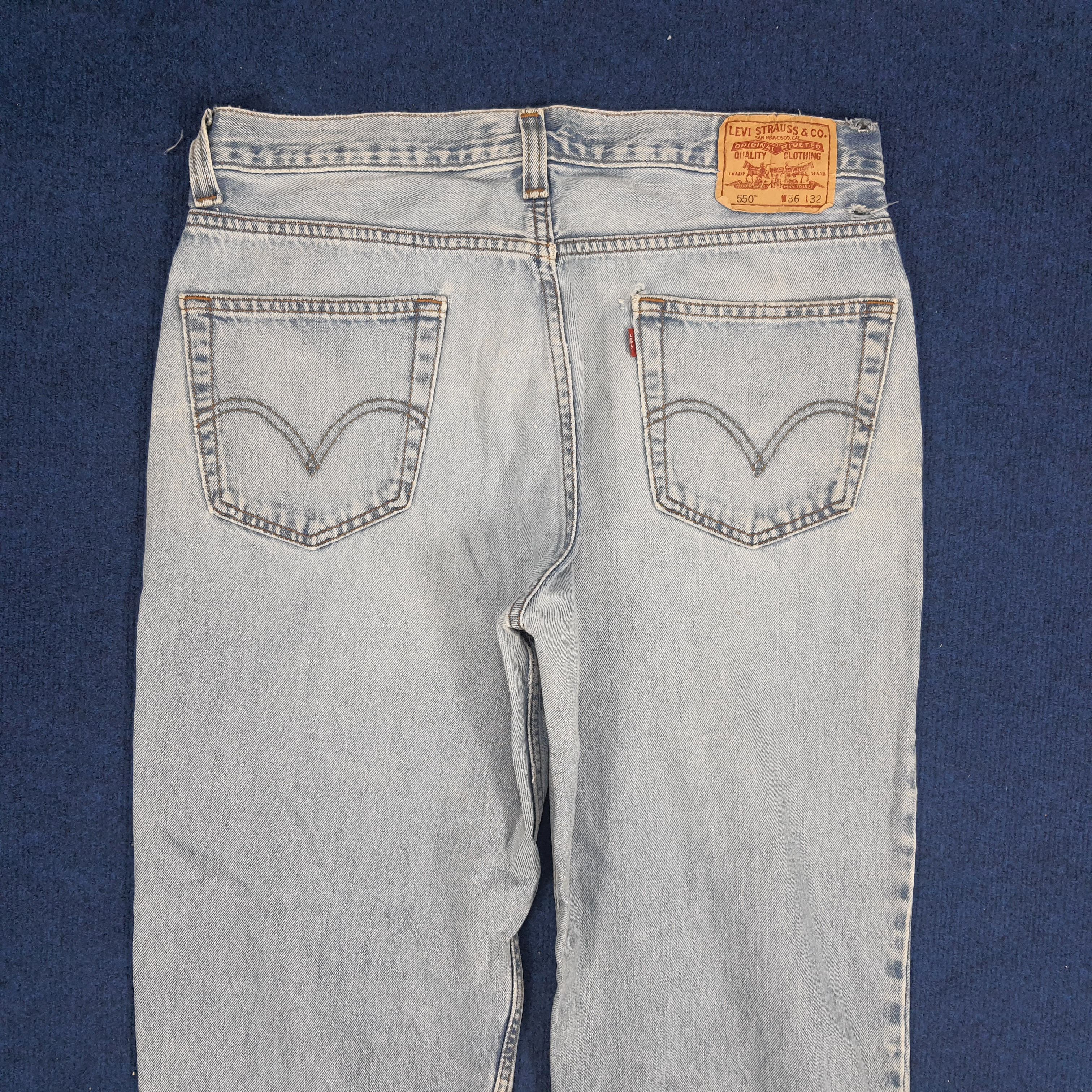Levi's × Vintage Vintage Levi's 550 Relaxed Fit Distressed Jeans Size US 35 - 5 Thumbnail