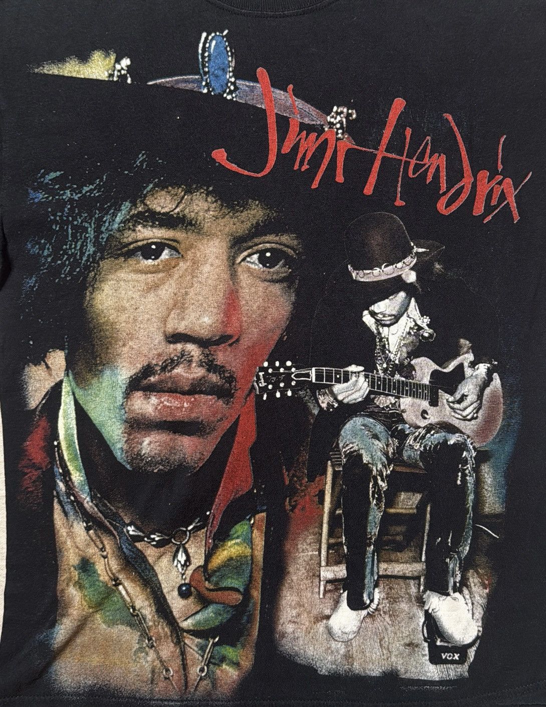Jimi Hendrix Vintage 2000s Jimmy Hendrix Rock T-shirt Large Size US L / EU 52-54 / 3 - 2 Thumbnail
