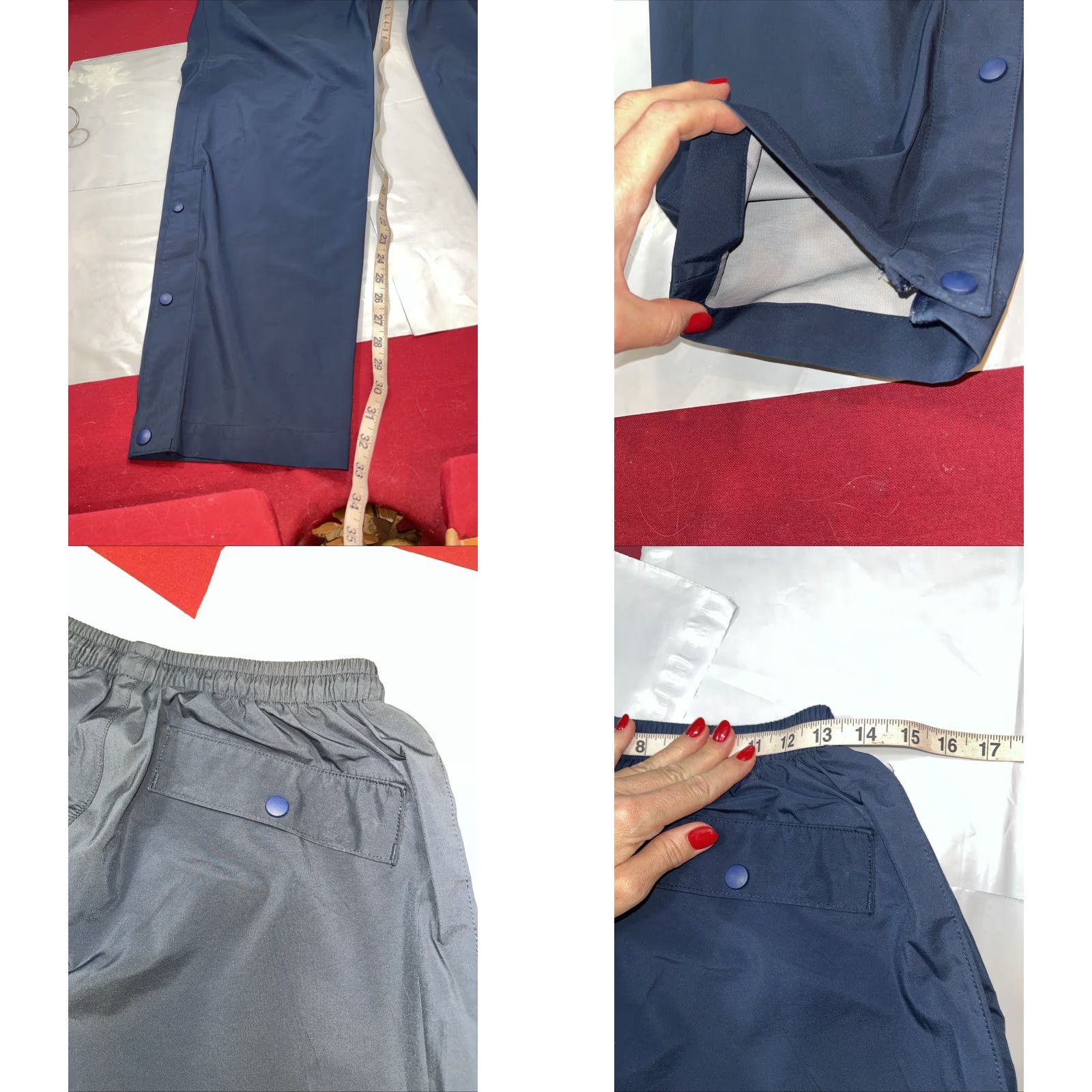 Nike Nike NFL Rams Navy BLUE Storm-fit Rain Pants Men's XL Snap Zip Leg Stretch Waist Size US 36 / EU 52 - 9 Thumbnail