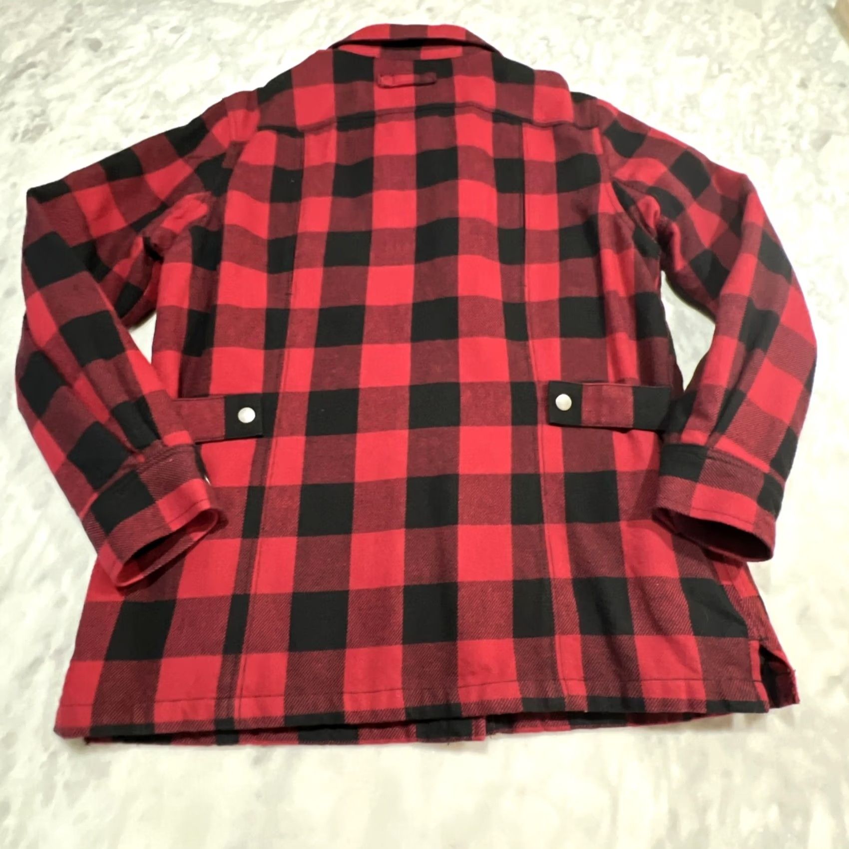 Duluth Trading Company Duluth Flannel Shacket Womens M Buffalo Plaid Lined Quilted Shirt Button-Up Casual Red Size M / US 6-8 / IT 42-44 - 4 Thumbnail