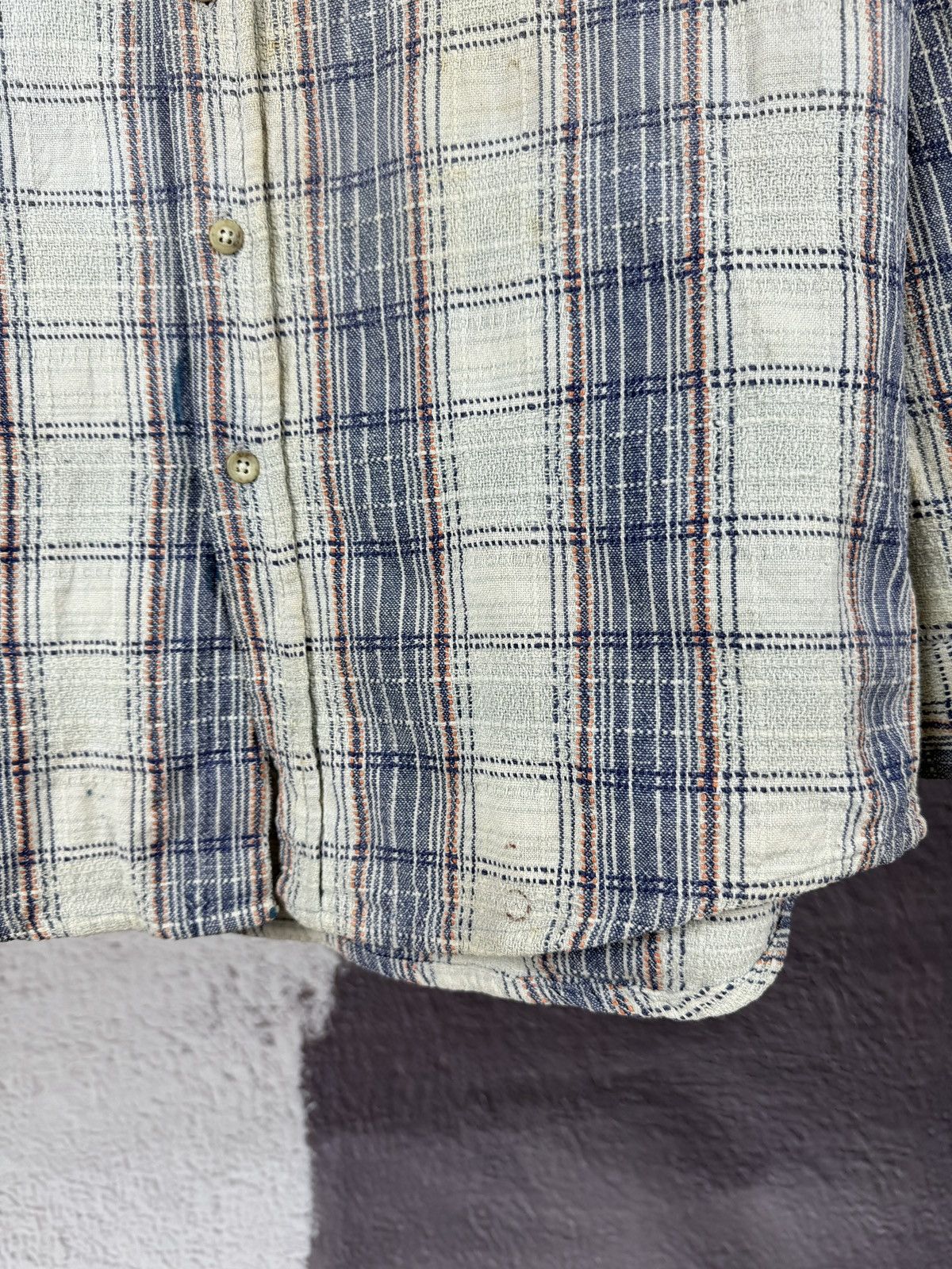 Japanese Brand OshKosh bgosh vintage Japan Workwear checkered flannel shirt Size US M / EU 48-50 / 2 - 9 Thumbnail