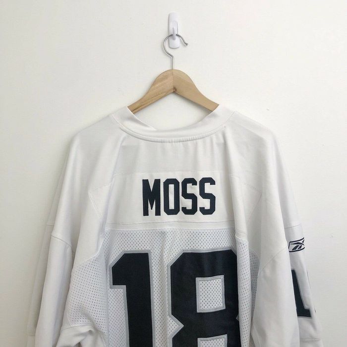 Reebok Oakland Raiders #18 Randy Moss Jersey Size 2XL +