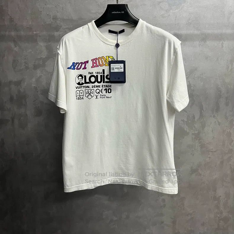 Louis Vuitton Louis Vuitton White printed short-sleeved T-shirt Size US S / EU 44-46 / 1 - 1 Thumbnail