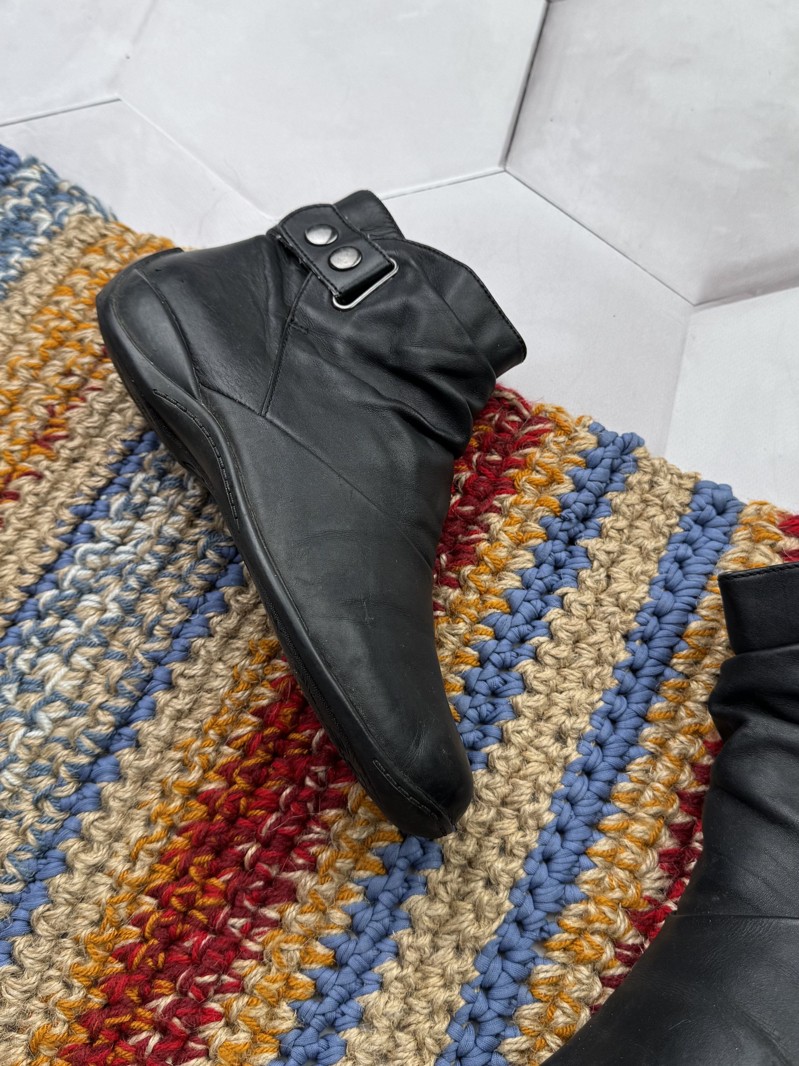 Hysteric Glamour Vintage Leather Boots With Straps Size US 7 / IT 37 - 2 Thumbnail