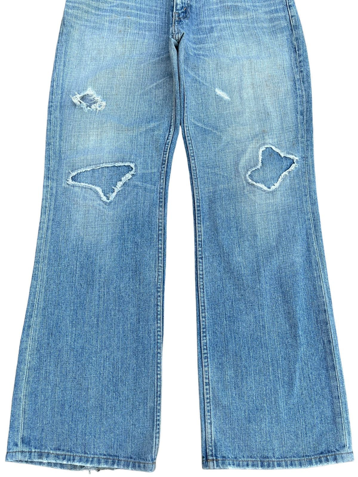 Levi's Vintage Clothing × Vintage Vintage Y2K Levi’s Grunge Blue Washed Distressed Baggy Jeans Size US 35 - 5 Thumbnail