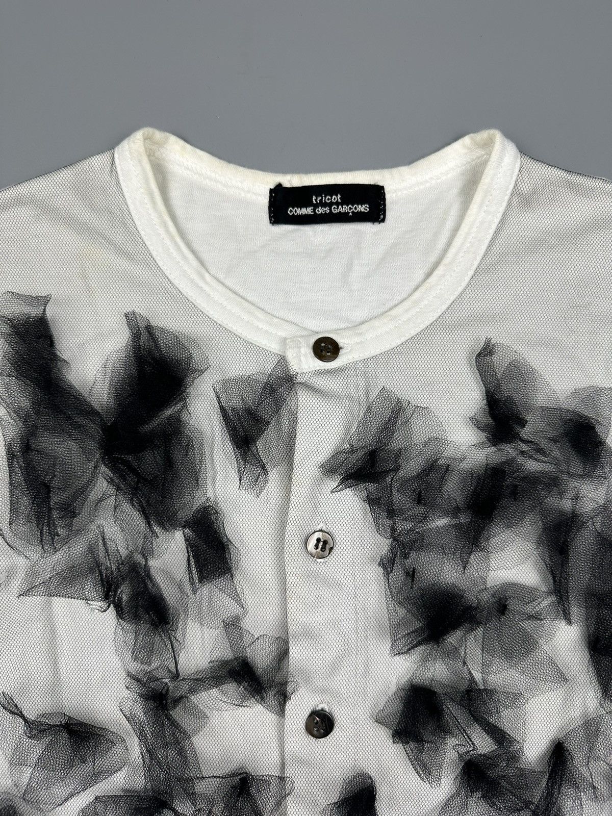 Comme des Garcons × Tricot Comme des Garcons Vintage Tricot Comme Des Garcons Flowers Net Tees Size S / US 4 / IT 40 - 4 Thumbnail