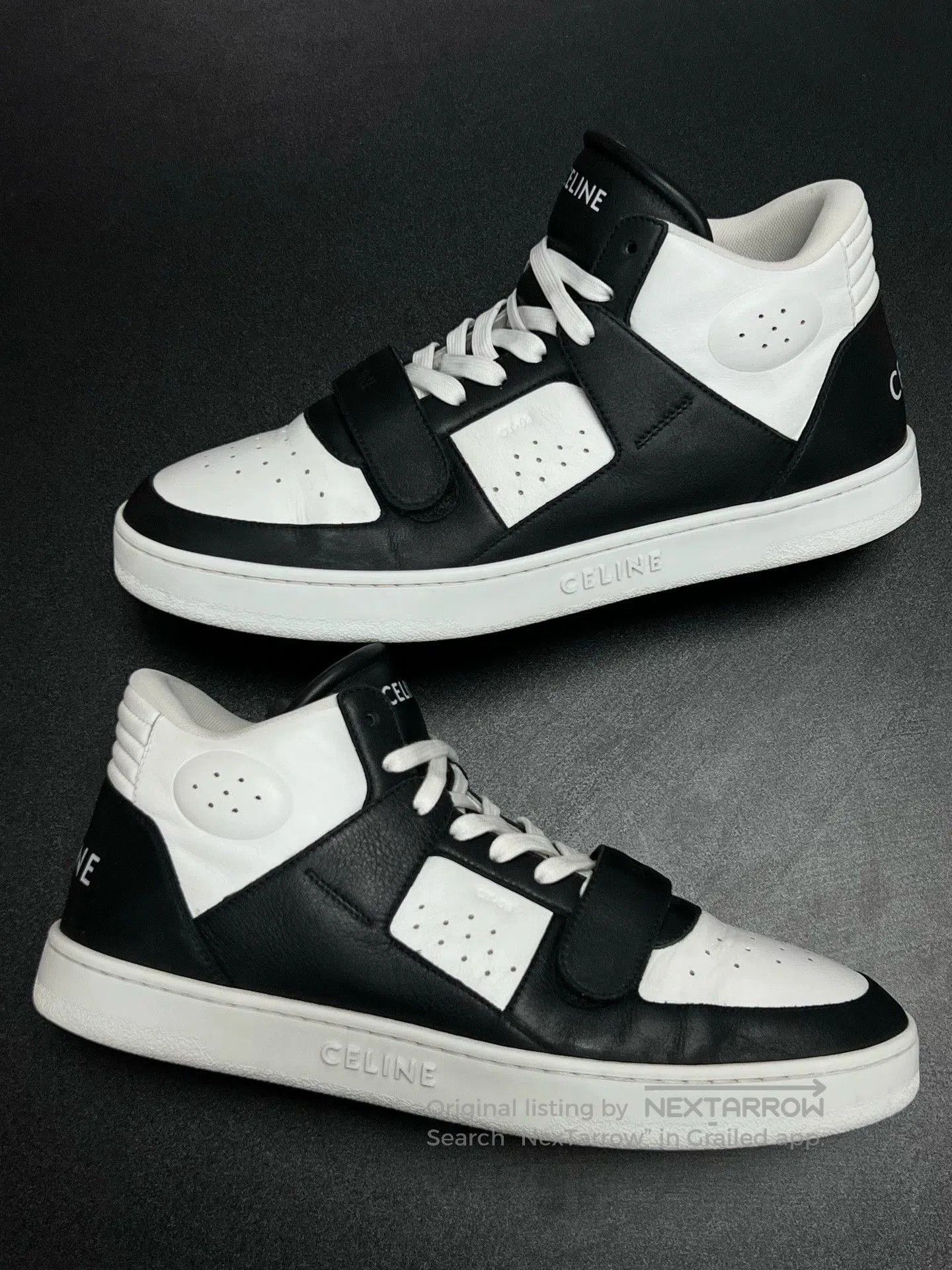 Celine celine mid-top sneakers black and white. Size US 9 / EU 42 - 4 Thumbnail