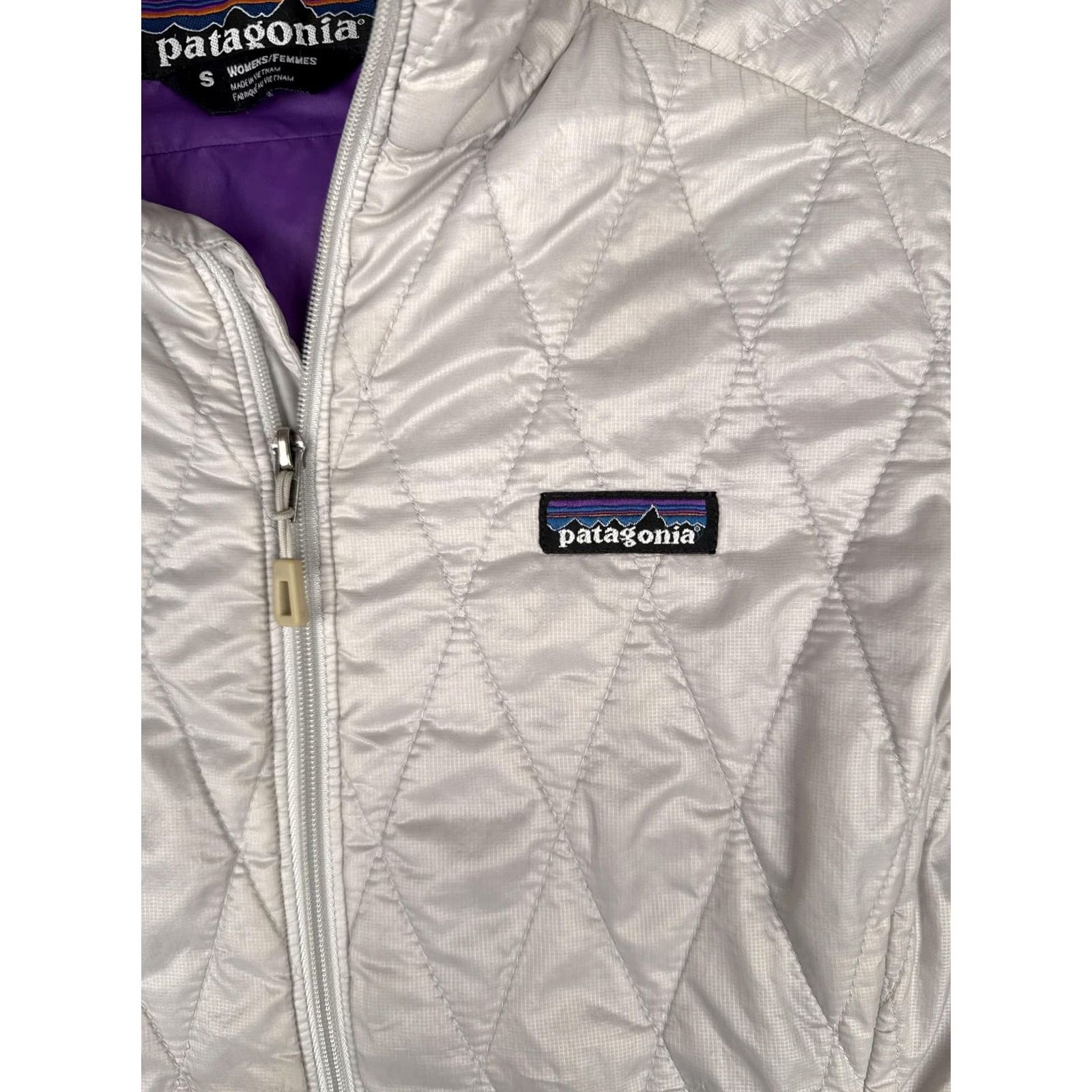 Patagonia Patagonia Jacket Womens Small White Quilted Full Zip Insulated Outdoor Warm Size S / US 4 / IT 40 - 6 Thumbnail