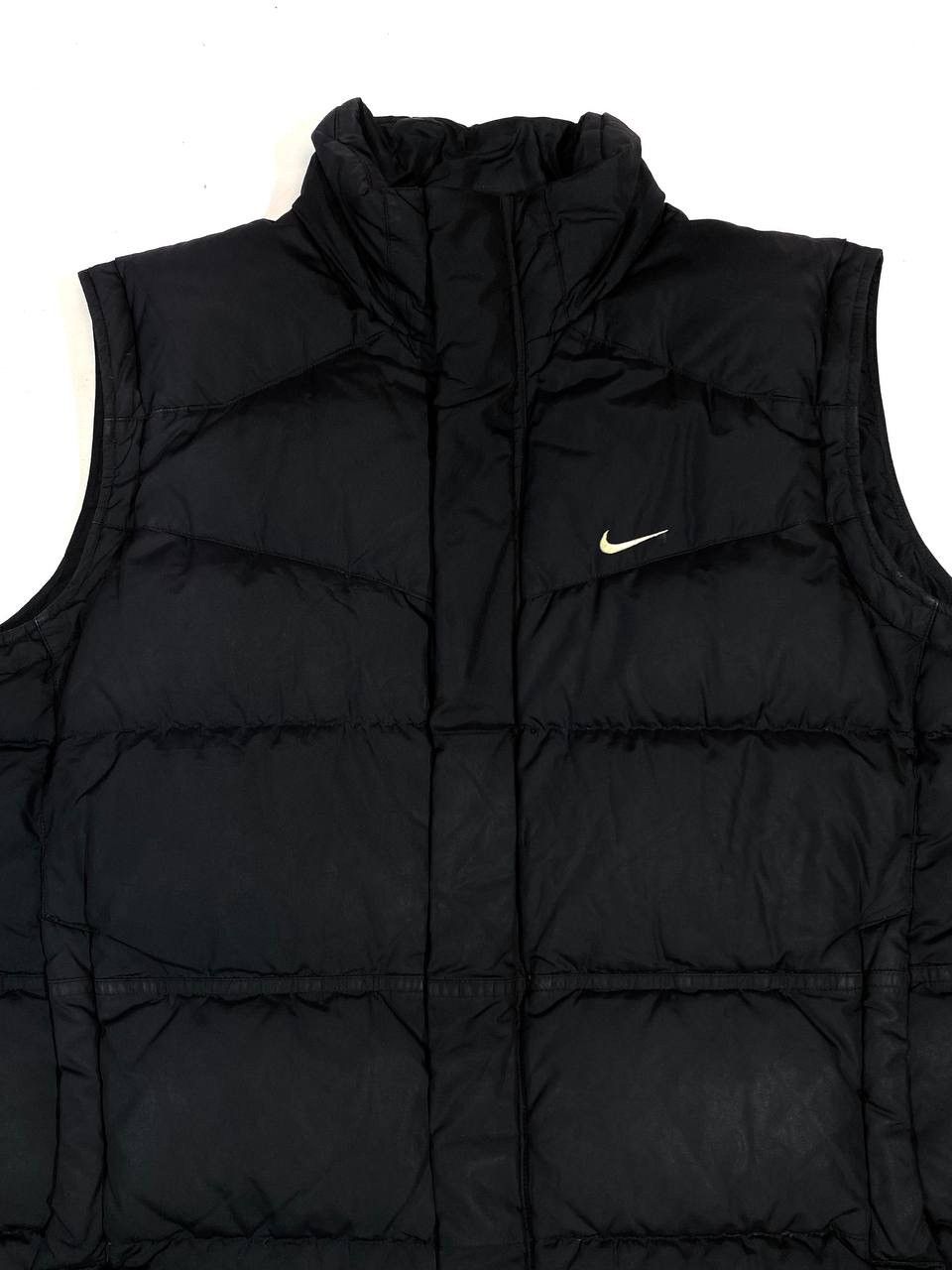 Nike × Vintage 00s Vintage Nike Streetwear Y2K Black Vest Swoosh Size US M / EU 48-50 / 2 - 6 Thumbnail