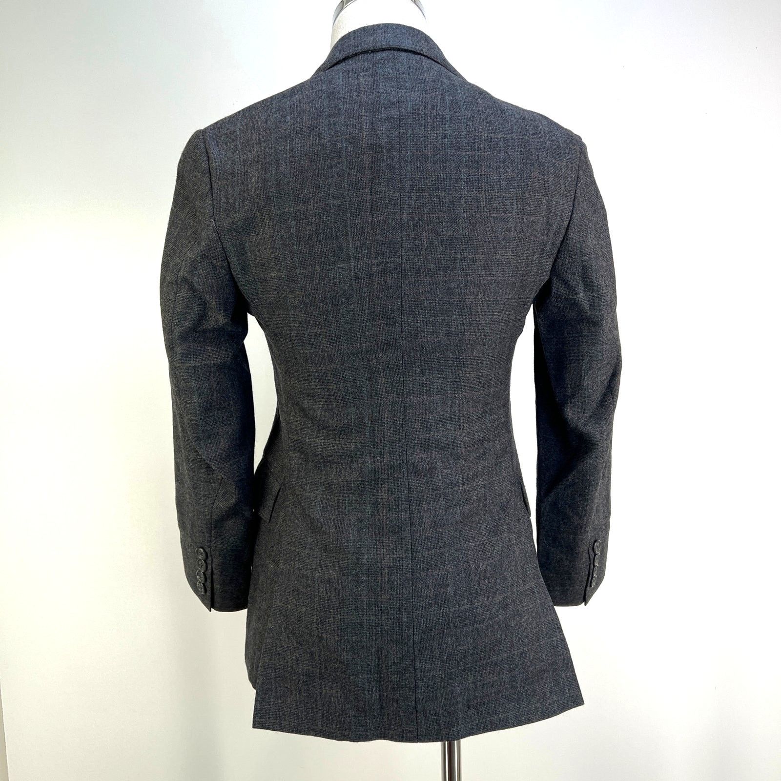 Polo Ralph Lauren Polo Ralph Lauren Plaid Blazer Vintage Wool Gray Size XS / US 0-2 / IT 36-38 - 12 Thumbnail