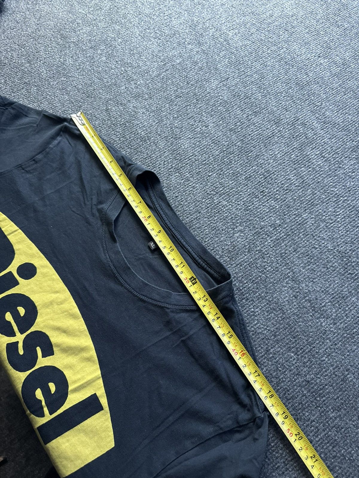 Diesel 00s Luxury Diesel Logo Retro Faded T Shirt Black Y2K Tee Size US XL / EU 56 / 4 - 21 Thumbnail