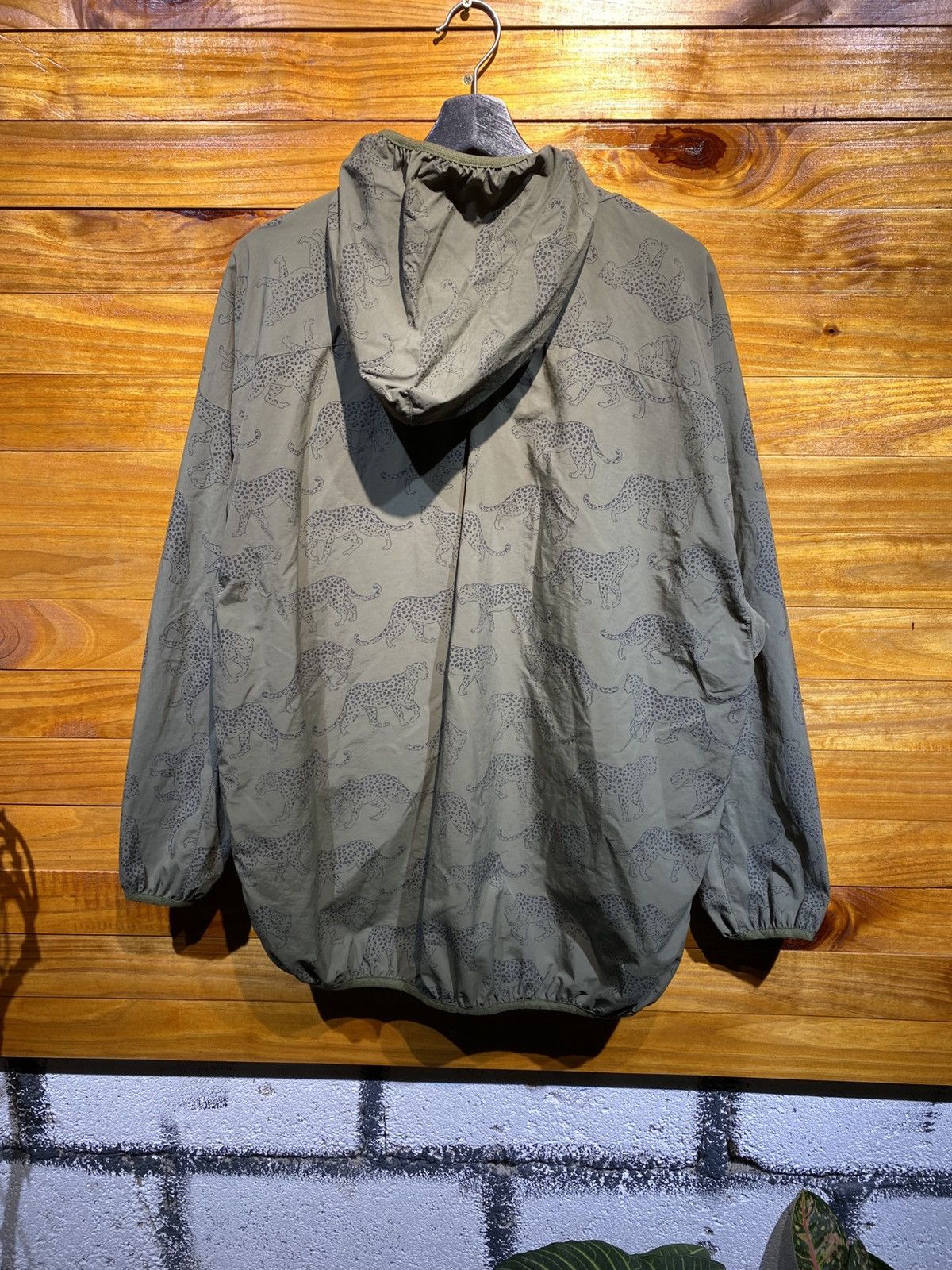 Japanese Brand Burlap Outfitter Ear Papillonner Olive Leopard Print Hooded Size US L / EU 52-54 / 3 - 9 Thumbnail