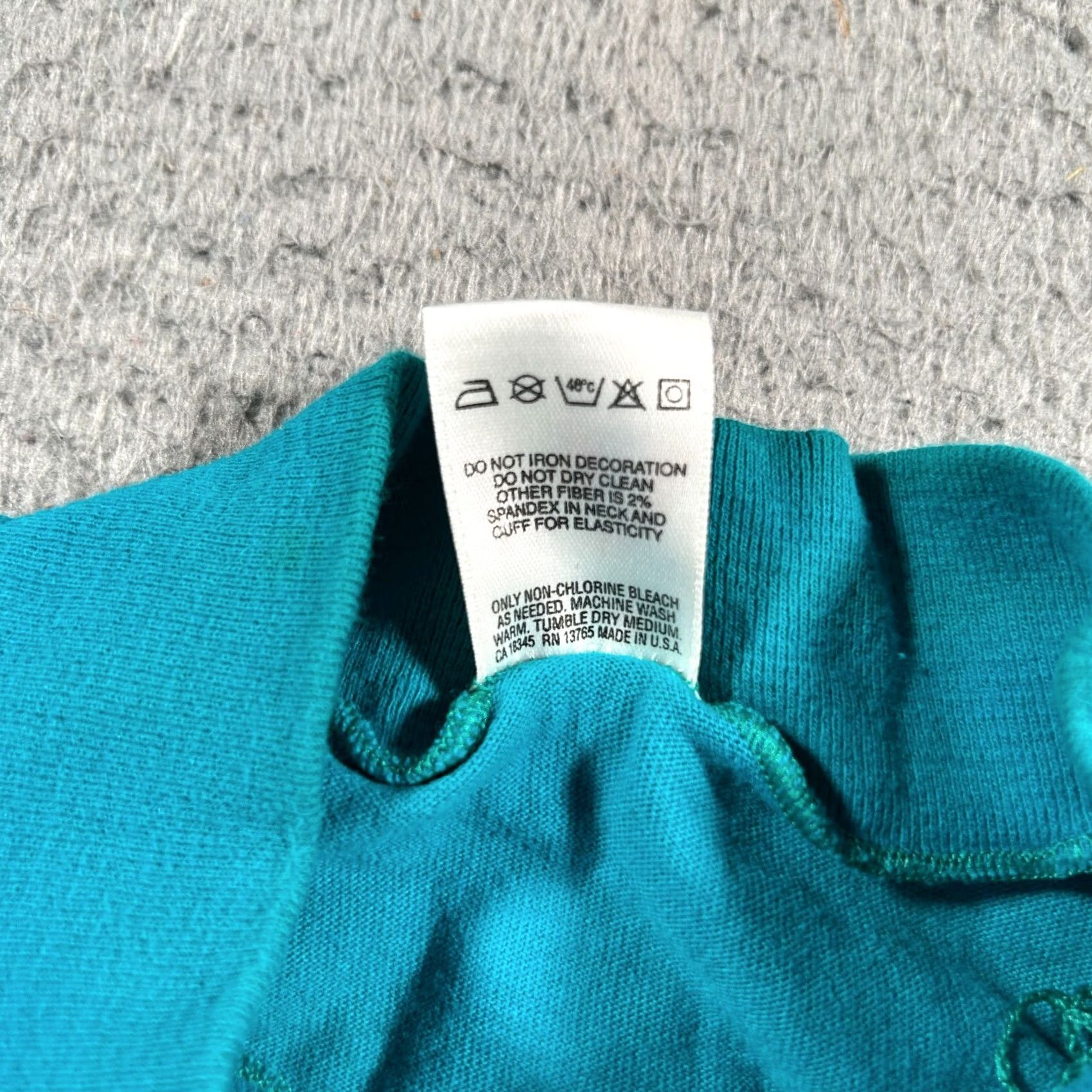 Fruit Of The Loom VINTAGE Fruit of the Loom Sweatshirt Men Large Blue Crewneck Boxy 90s USA Y2K Vintage Size US L / EU 52-54 / 3 - 4 Thumbnail