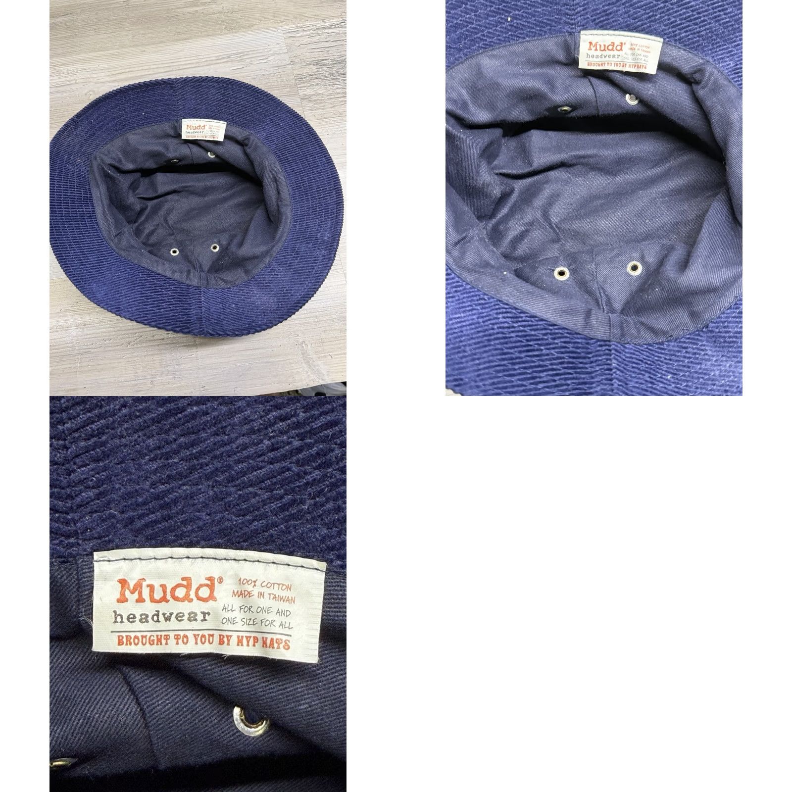 Vintage VINTAGE Mudd Bucket Hat Blue Corduroy Embroidered Dragonfly 90s Y2K Women Size ONE SIZE - 8 Thumbnail