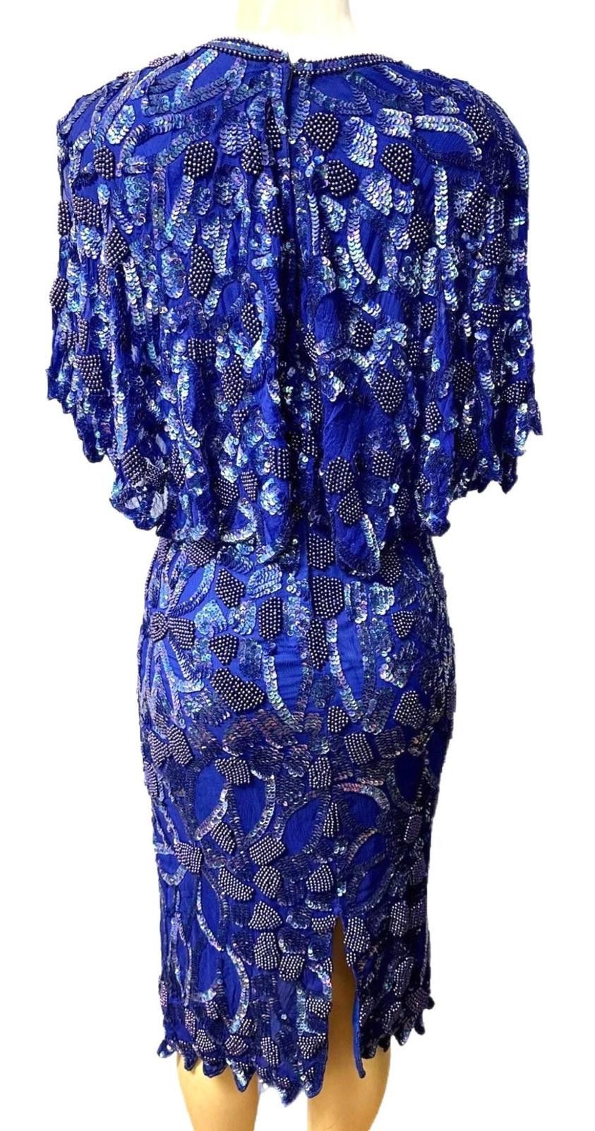 Other Sequin Dress Royal Blue size 18 Size XXL / US 16-18 / IT 52-54 - 2 Thumbnail
