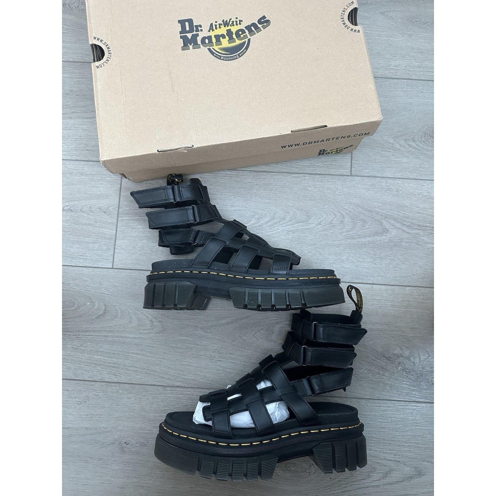 Dr Martens Ricki Gladiator Sandals Size 10 women’s Black