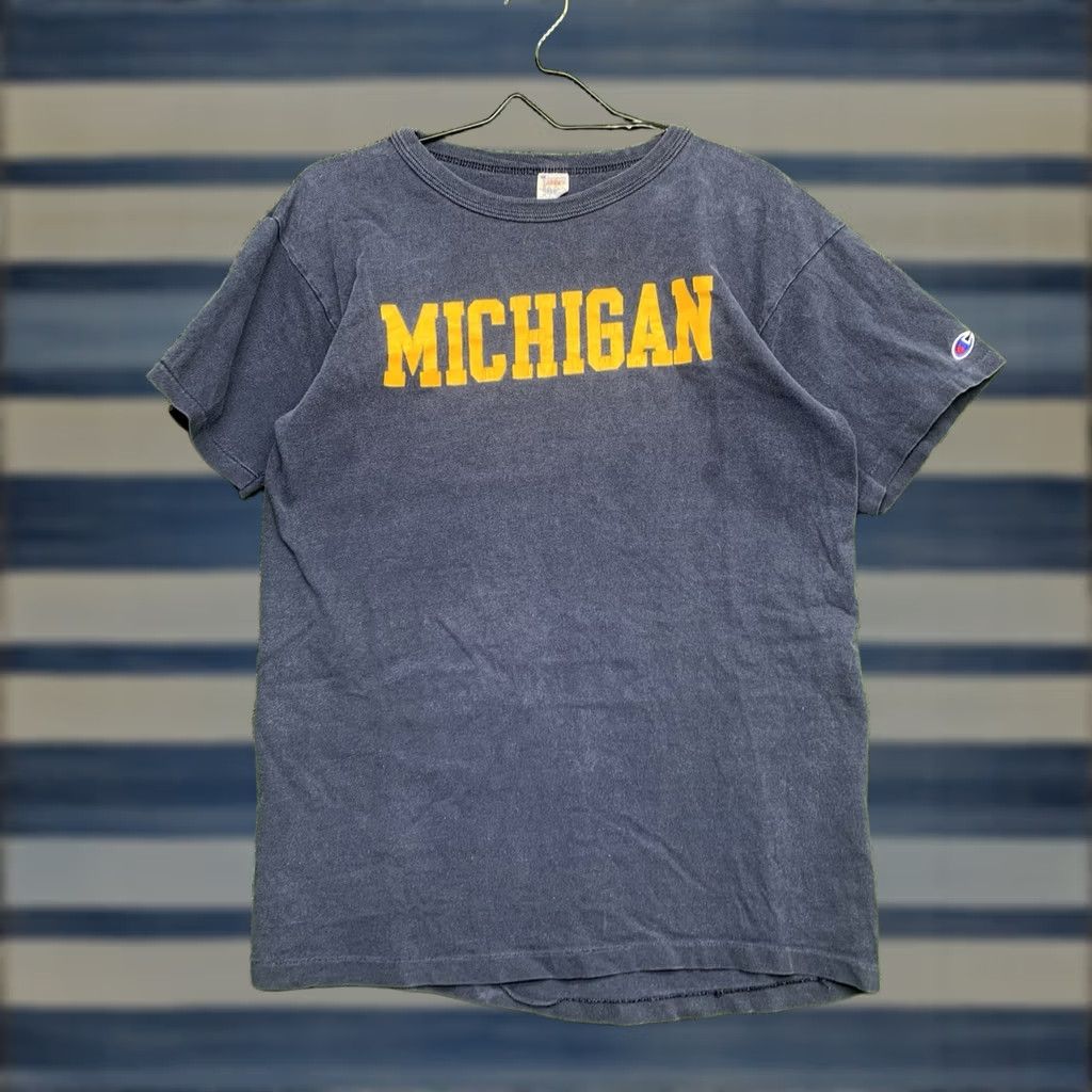 Champion VINTAGE Champion Michigan Wolverines Shirt Mens Large