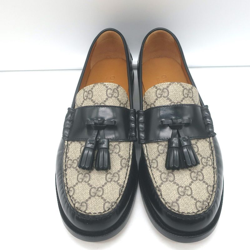 Gucci Gucci Kaveh GG Supreme Tassel Loafers Size 7.5 NEW Size US 10.5 / EU 43-44 - 3 Thumbnail