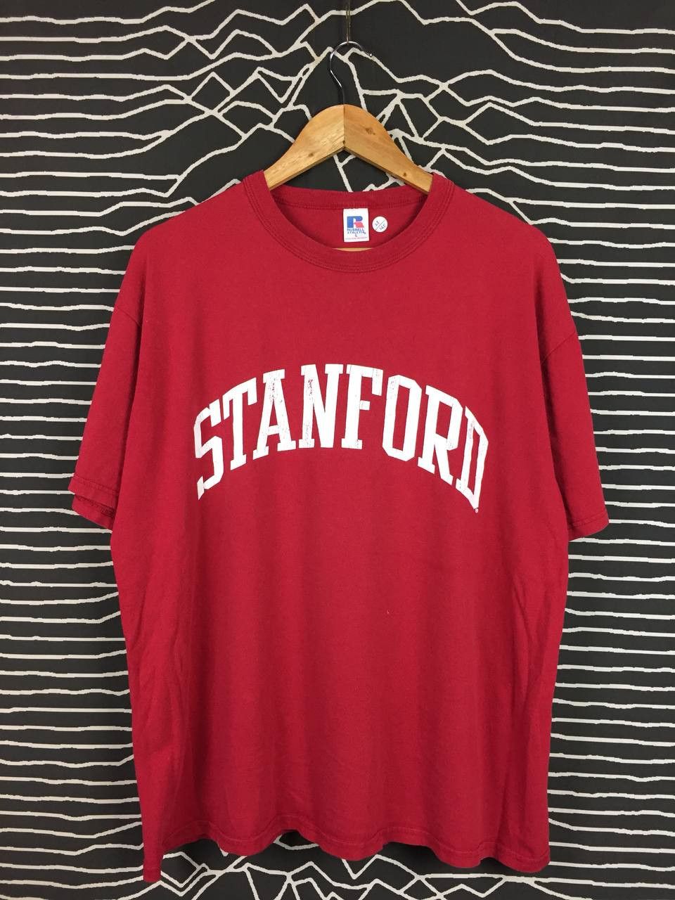 Russell Athletic × Vintage Vtg Russell Athletic Stanford University Spell Out Logo Tee Size US L / EU 52-54 / 3 - 2 Thumbnail