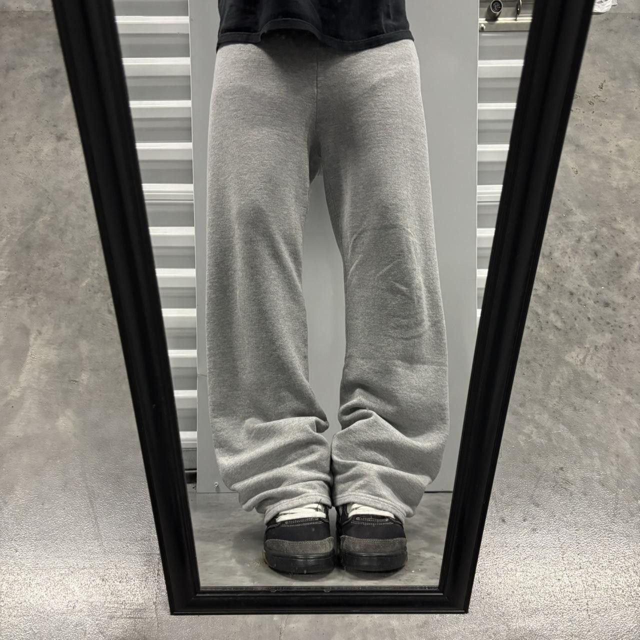 Japanese Brand × Vintage Crazy Vintage Y2K/2000s Light Grey Skater Essential Sweatpants! Size US 32 / EU 48 - 1 Thumbnail