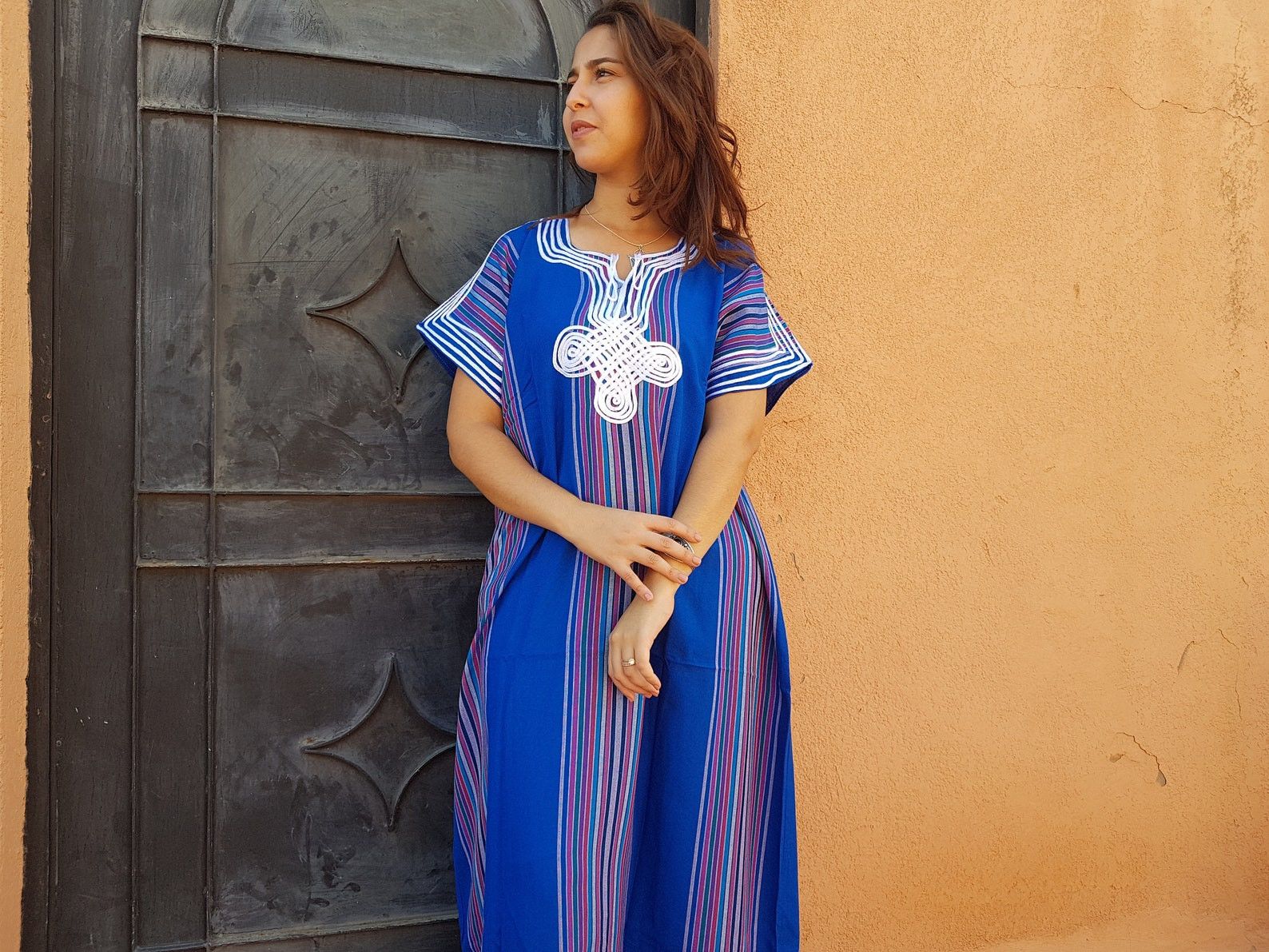 Designer × Handmade Moroccan Kaftan Size ONE SIZE - 1 Thumbnail