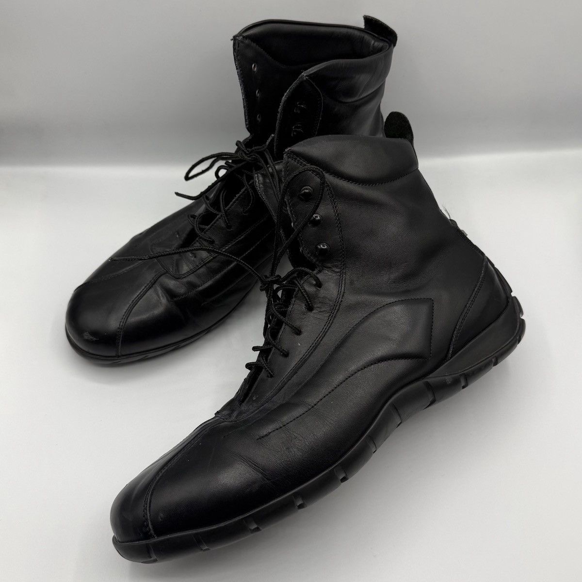 Pirelli Pirelli Tire Made In Italy Motorcycle Riding Leather Boots Size US 12 / EU 45 - 1 Thumbnail