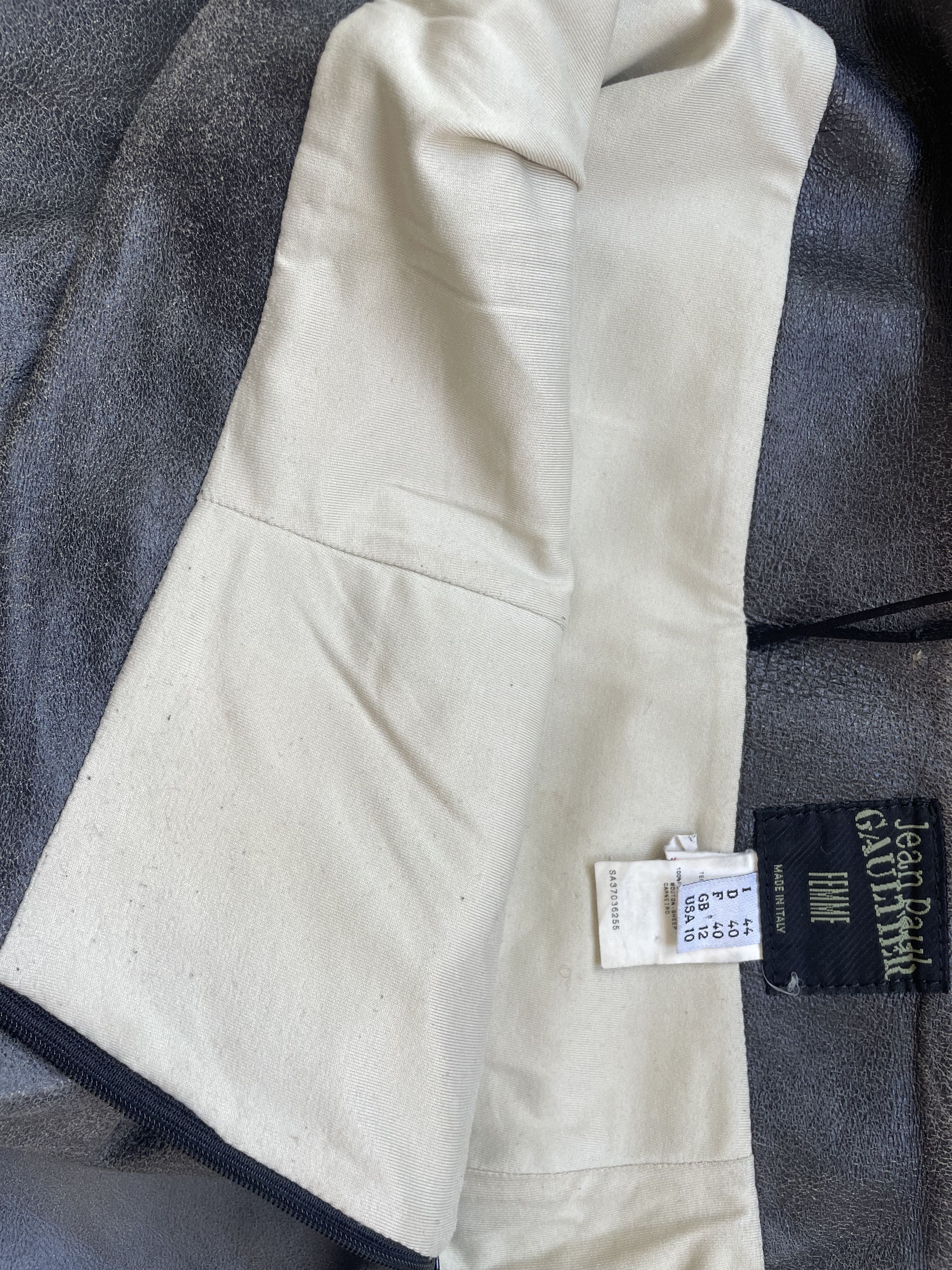 Jean Paul Gaultier Archive lamb leather JPG pants Size 32" / US 10 / IT 46 - 17 Thumbnail