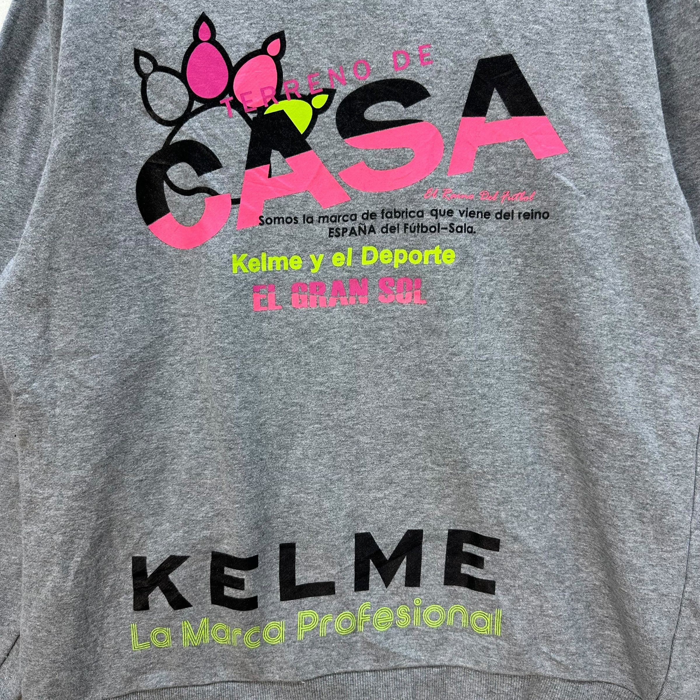 Japanese Brand KELME BIG LOGO GRAPHIC ZIPPER HOODIES #9055-53 Size US L / EU 52-54 / 3 - 14 Thumbnail