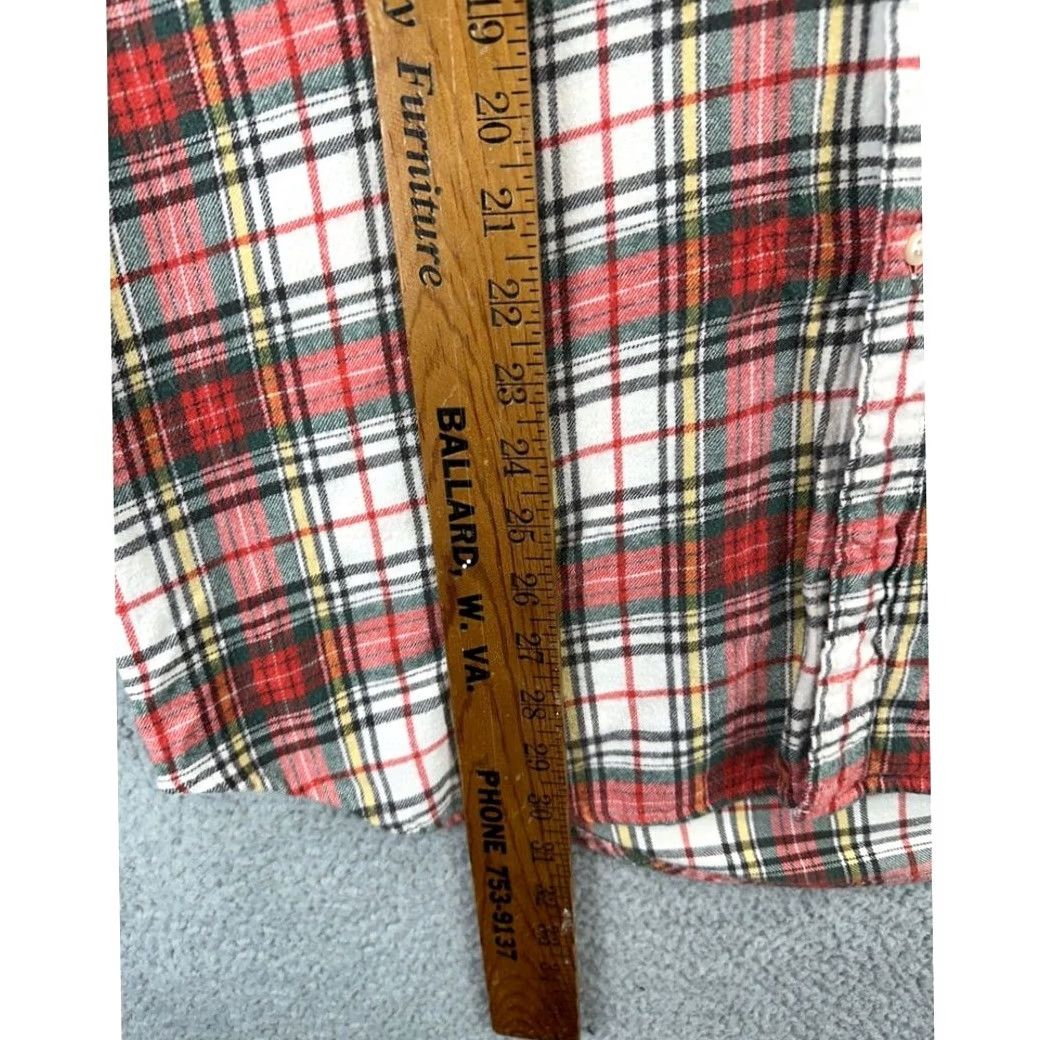 Ralph Lauren Ralph Lauren Blaire Button-Down Shirt Mens XL Red Madras Plaid Long Sleeve Pony Size US XL / EU 56 / 4 - 7 Thumbnail