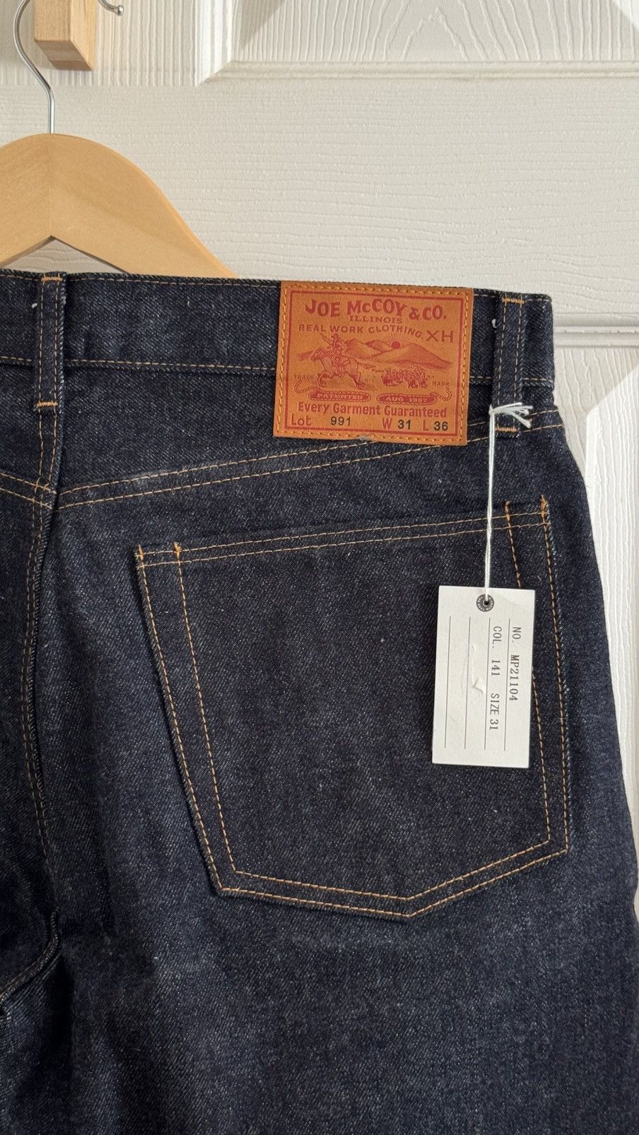 The Real McCoy's THE REAL McCOYS - JOE McCOY Lot 991 TAPERED SELVEDGE DENIM Size US 31 - 6 Thumbnail