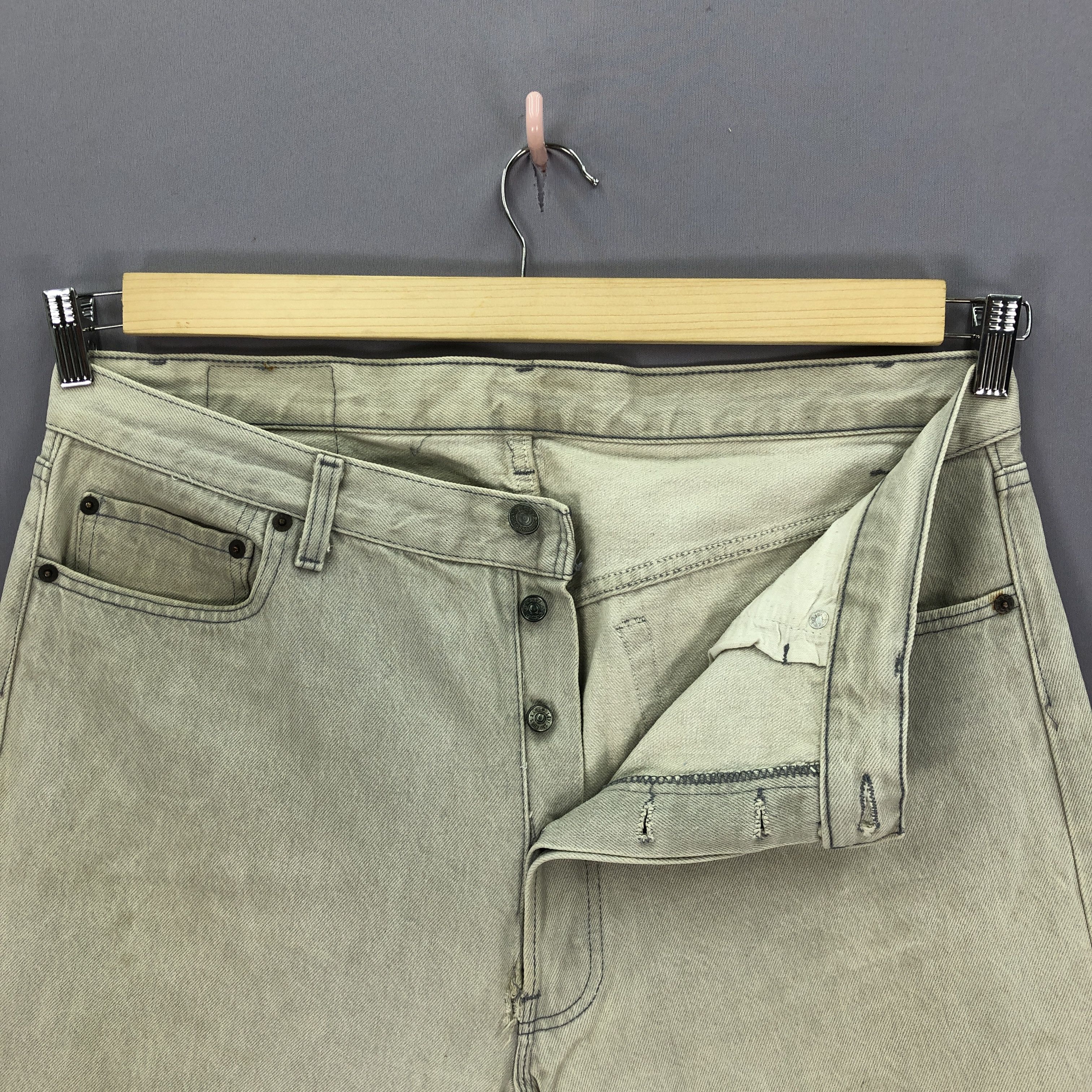 Levi's Vintage Levis 501 Jeans Levi's Faded Gray Ash Denim Pants Size US 36 / EU 52 - 6 Thumbnail