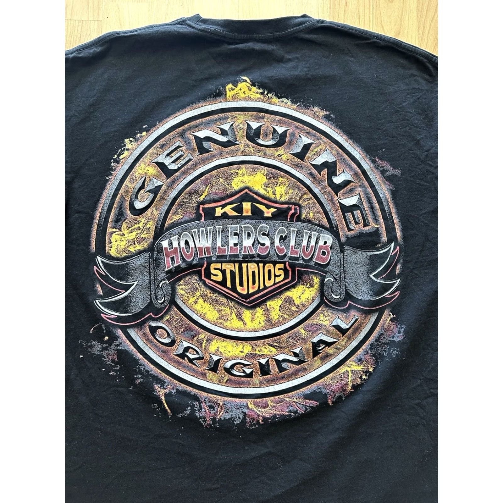Vintage Kool By KIY Studios Double Sided Graphic Howlers Club T-Shirt Black Men XXL Size US XXL / EU 58 / 5 - 6 Thumbnail