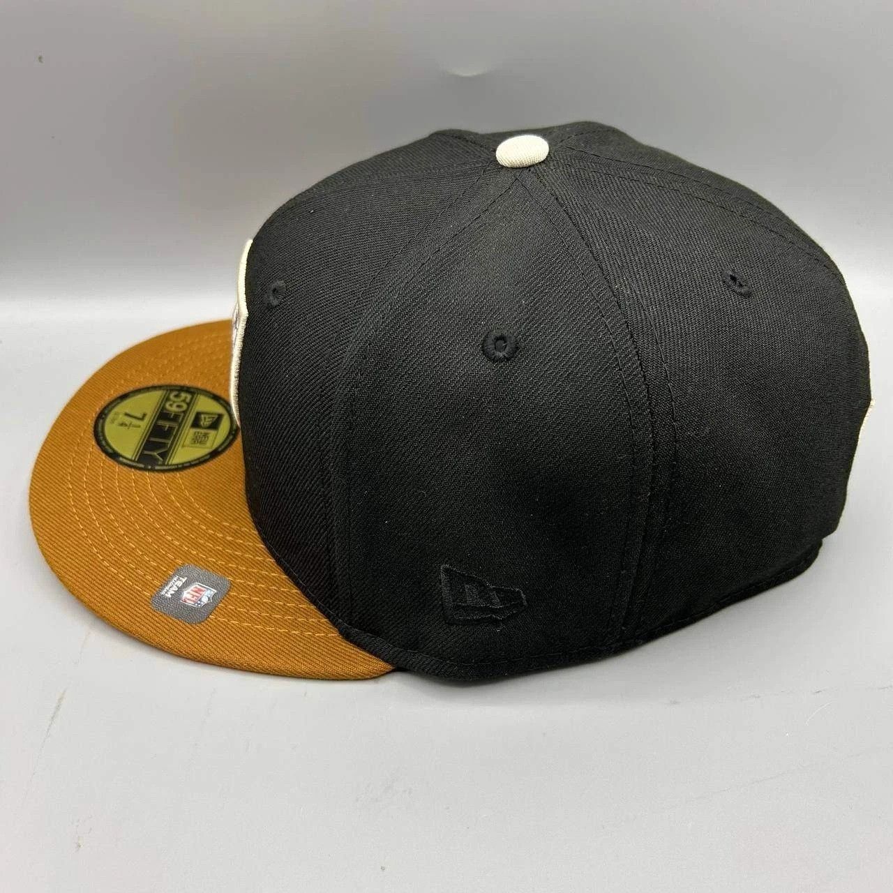 New Era Las Vegas Raiders Hat Men 7 1/4 Black Brown NFL Fitted Cap Size ONE SIZE - 6 Thumbnail