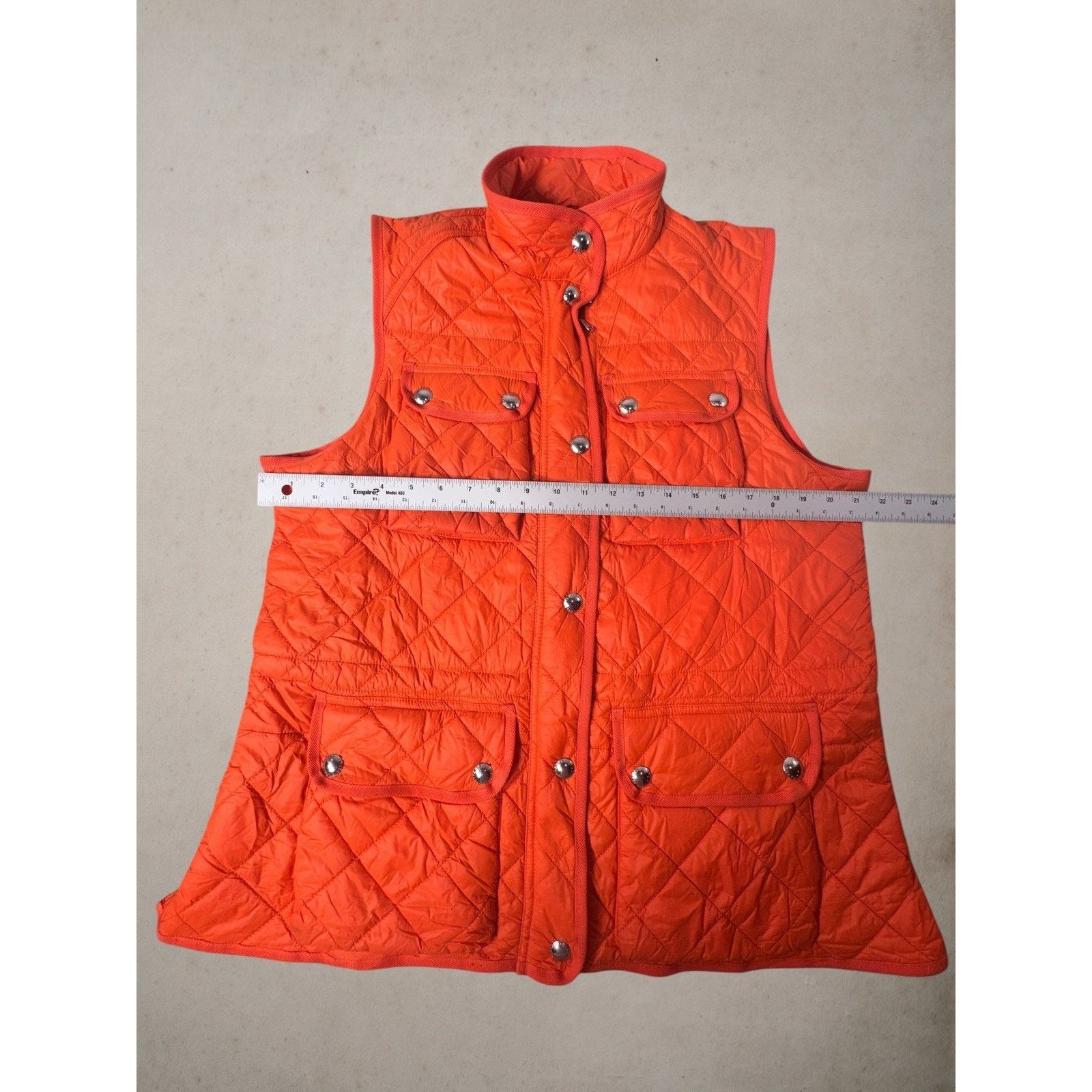 Lauren Ralph Lauren Lauren Ralph Lauren Quilted Barn Vest Orange Women XL Puffer Size XL / US 12-14 / IT 48-50 - 2 Thumbnail