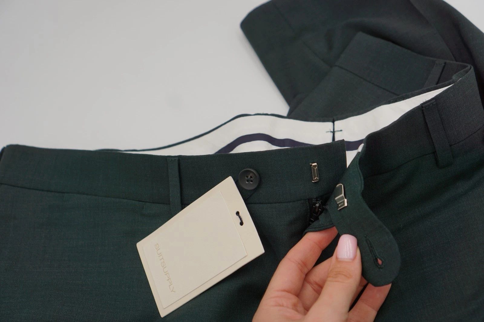 Suitsupply Men Suitsupply Pants Green Brescia Wool Size 30 UK/US50S Size 50S - 3 Thumbnail