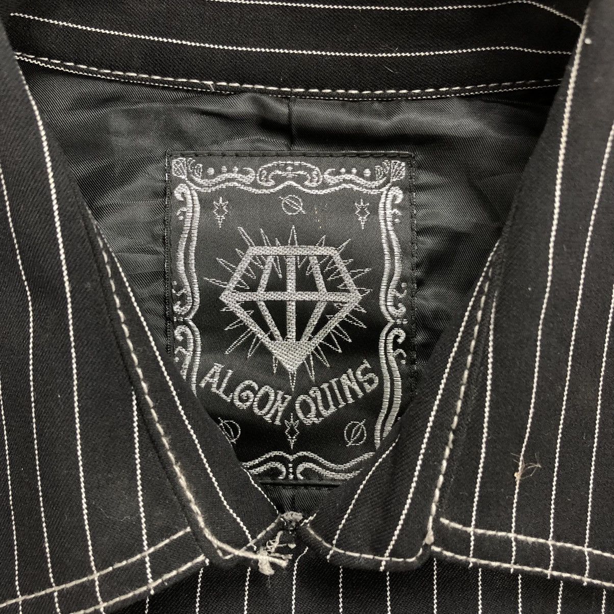 If Six Was Nine Algonquins Stripped Blazers Dress Punk Gothic Grunge Opium Size M / US 6-8 / IT 42-44 - 8 Thumbnail