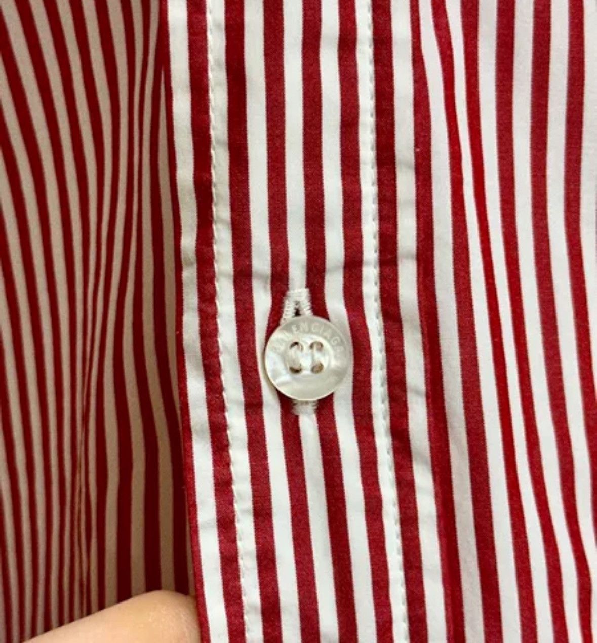 Balenciaga Balenciaga deconstruct striped shirt Size US S / EU 44-46 / 1 - 4 Thumbnail