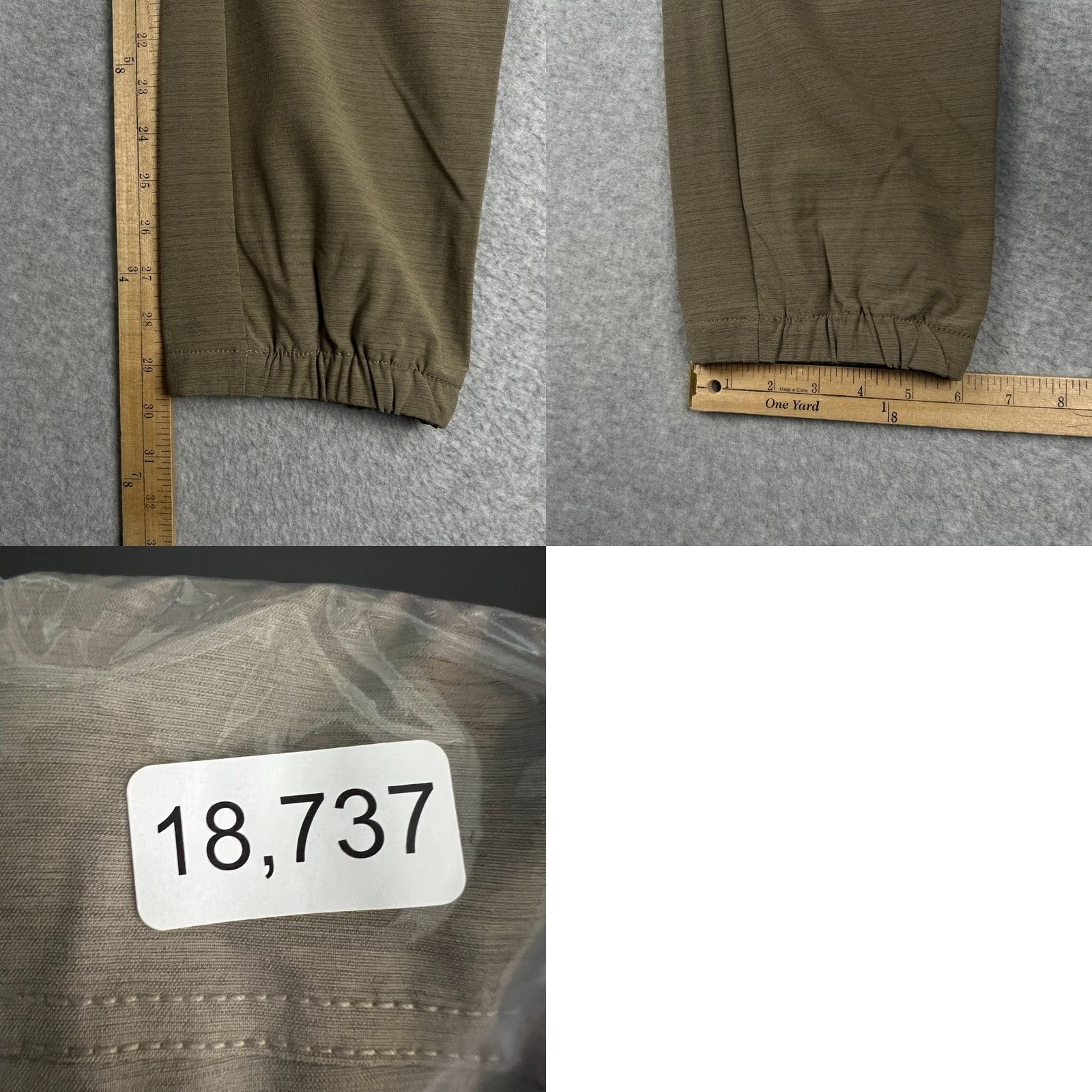 Vintage BYLT Kinetic Jogger Pants Beige 38x30 Mens Regular Tapered Stretch Active Tech Jogger Pants Size US 38 / EU 54 - 8 Thumbnail