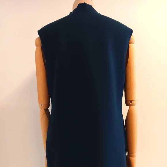 Lafayette 148 LAFAYETTE 148 Responsible Matte Crepe Mockneck Tunic-Lido Bl Size L / US 10 / IT 46 - 7 Thumbnail