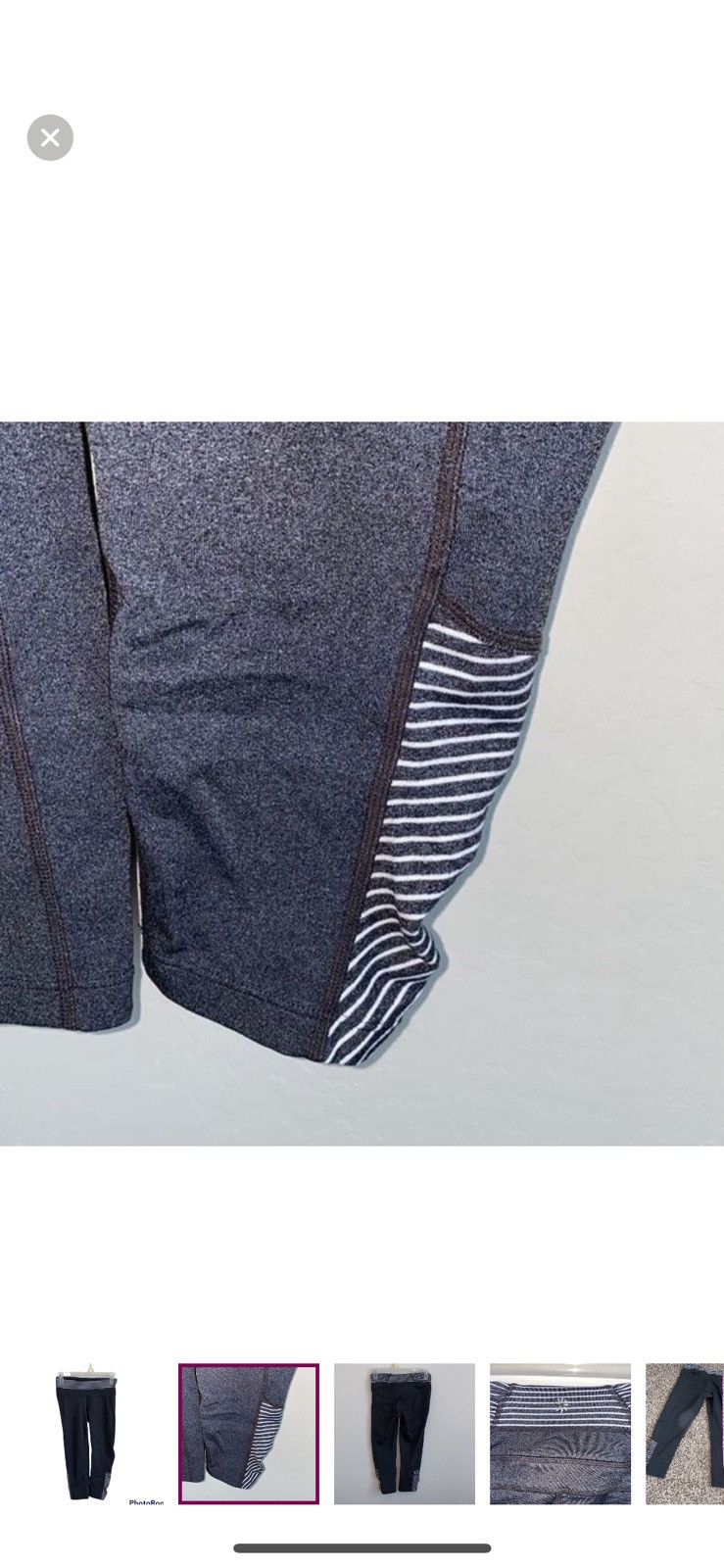 Athleta Athleta XS striped balance cropped leggings Size 25" / US 0 / IT 36 - 2 Thumbnail