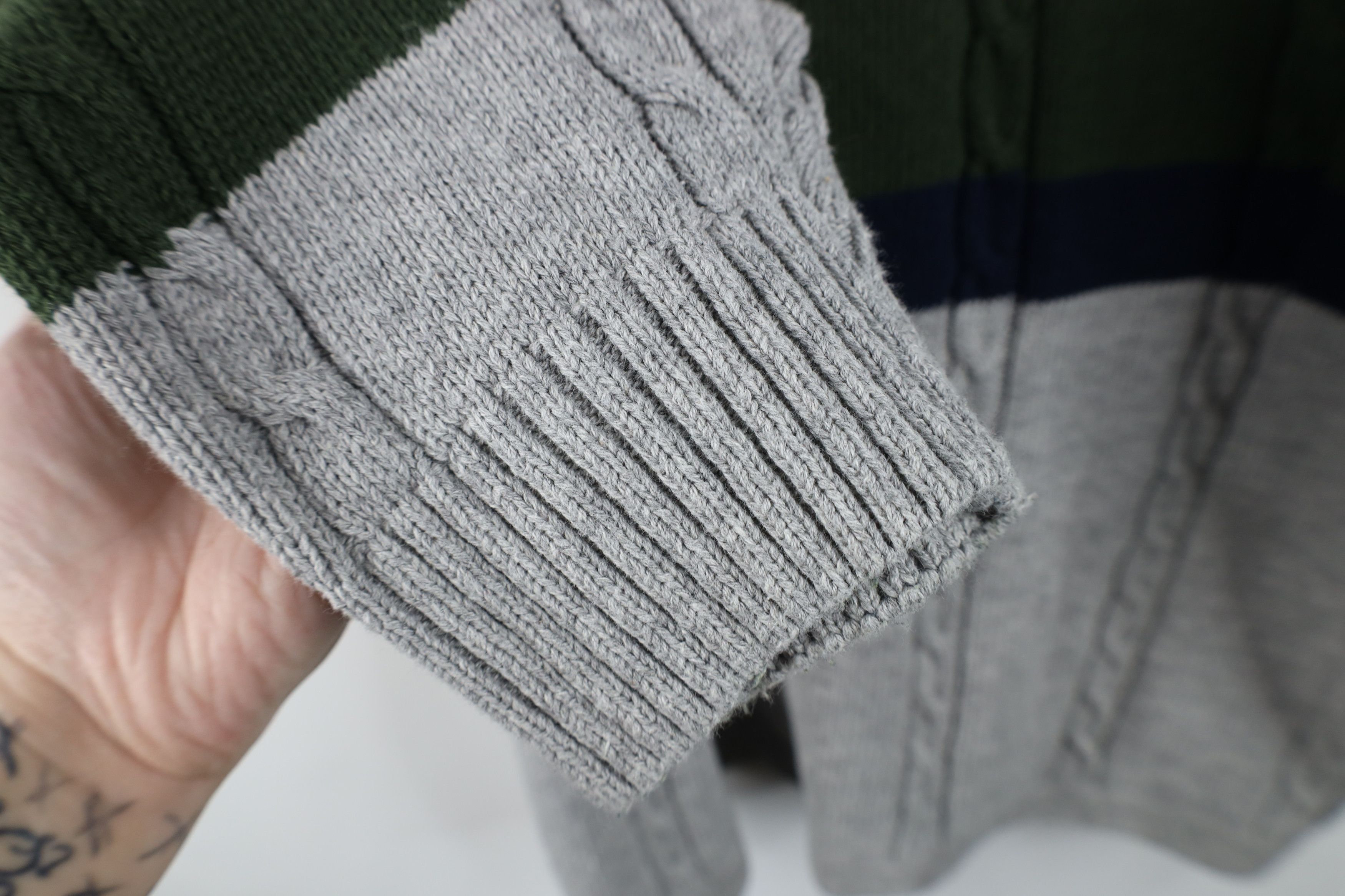 Ralph Lauren Vintage 90s Chaps Ralph Lauren Block Cable Knit Sweater Size US L / EU 52-54 / 3 - 7 Thumbnail