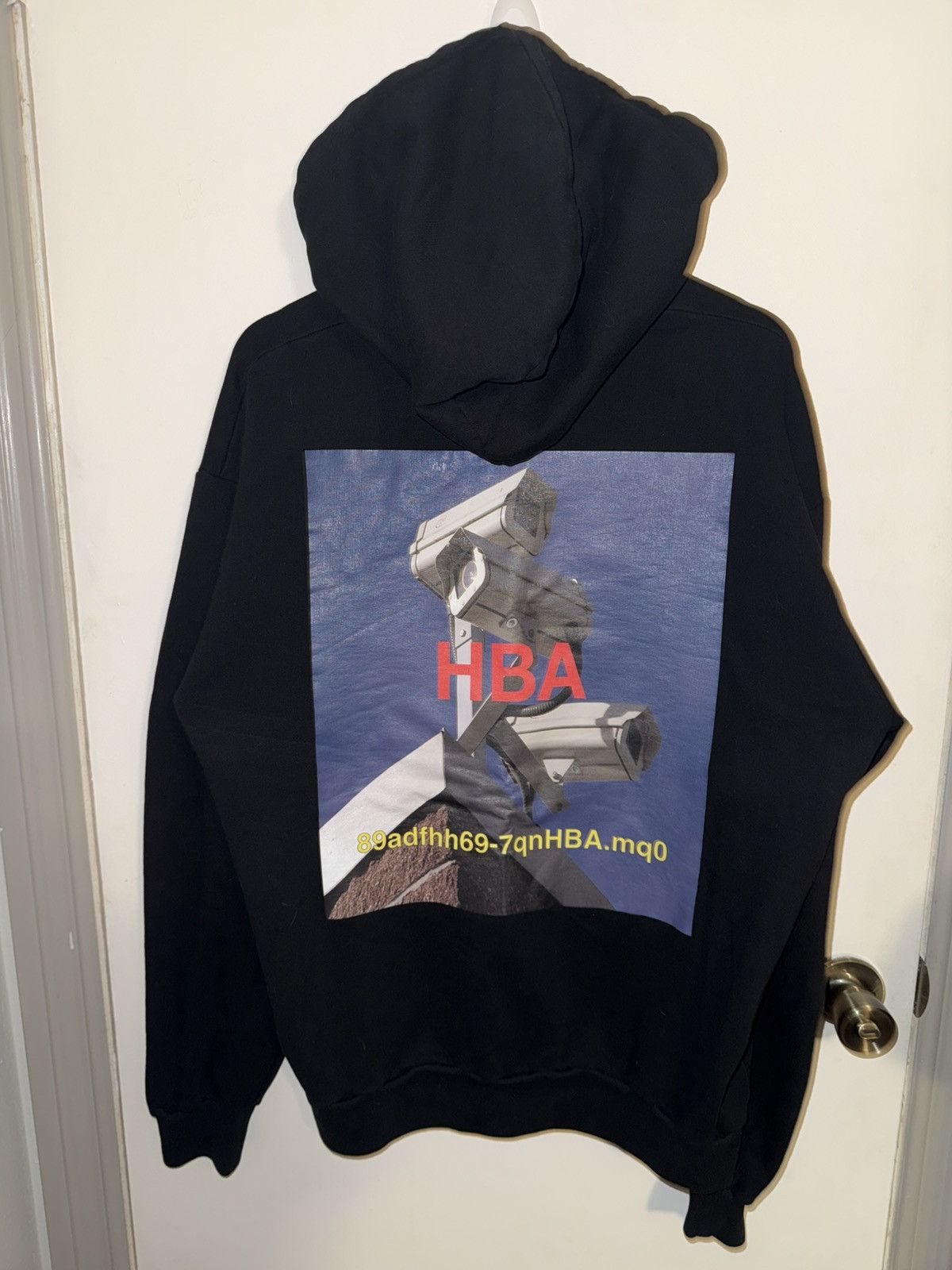 HBA Hood by Air black camera hoodie