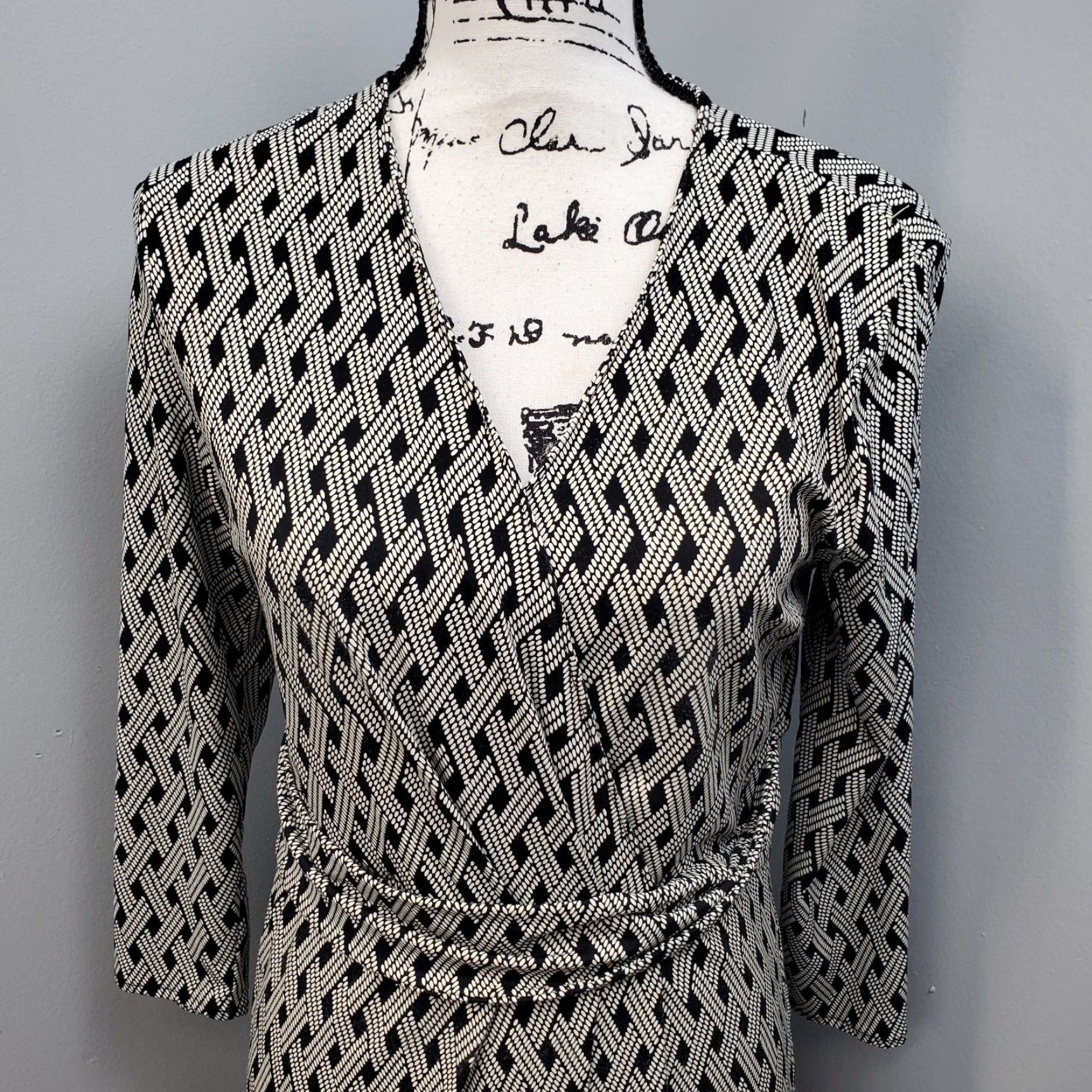 talbots black and white dress NEW Talbots Black Giraffe Knit Sweater Dress