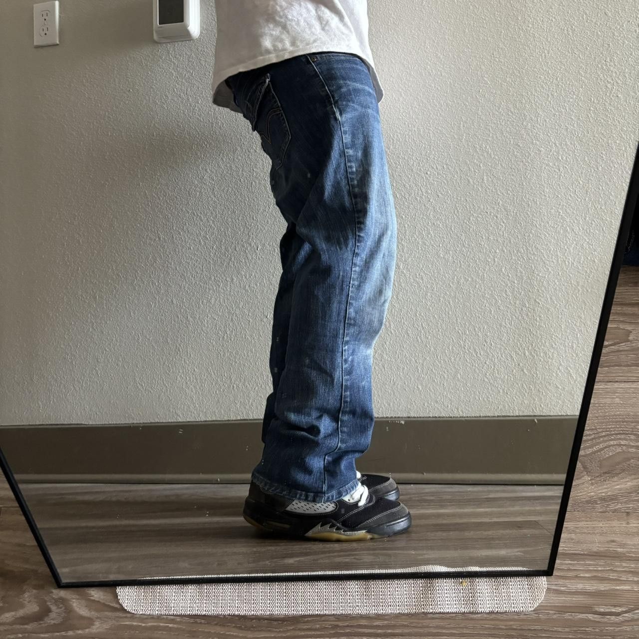 Levi's Crazy Vintage Y2K/2000s Grunge Dark Wash Levis Denim Jeans! 30x26 Size US 30 / EU 46 - 2 Thumbnail